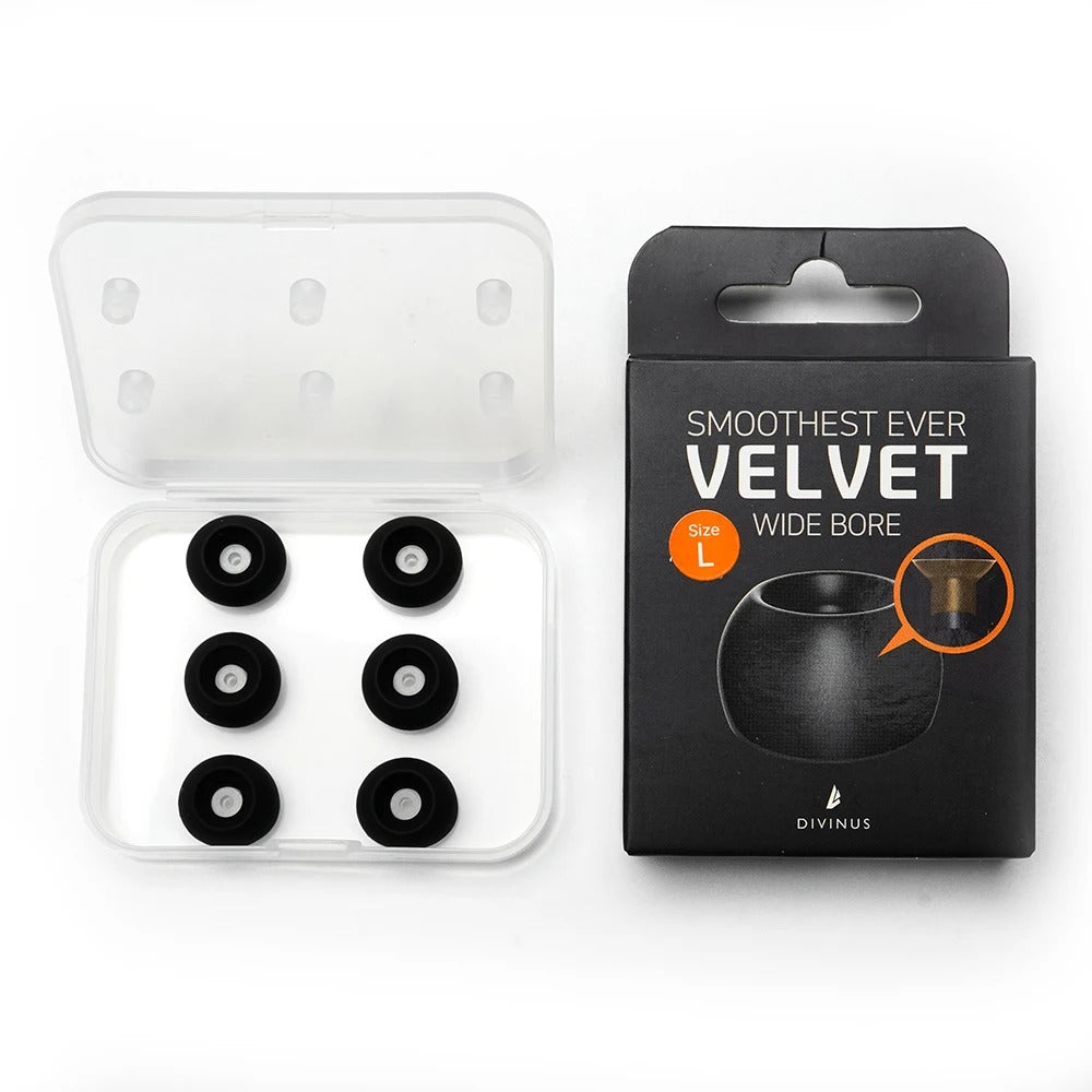 DIVINUS Velvet Wide Bore Silicone Eartips - The Audio Store