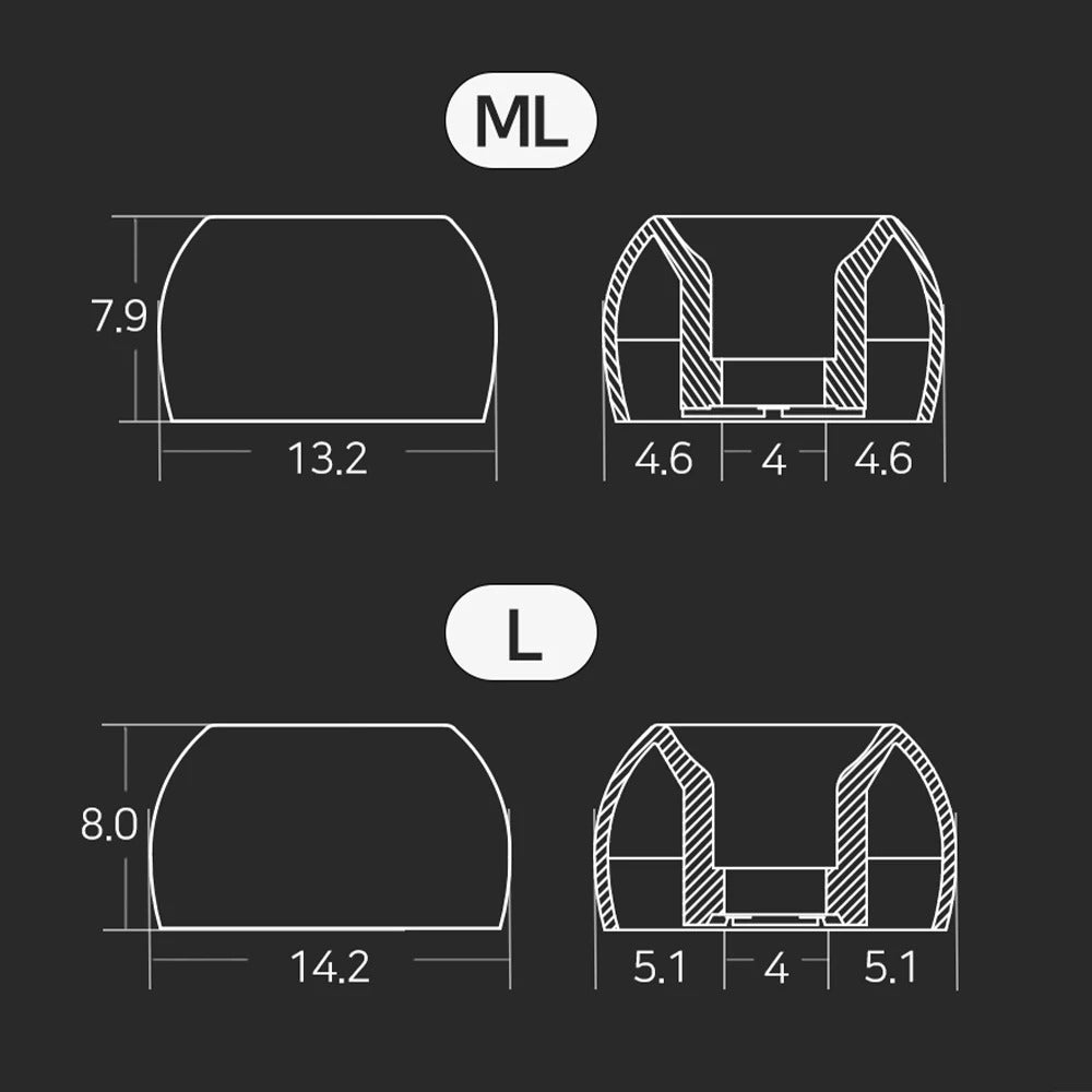 DIVINUS Velvet Wide Bore Silicone Eartips - The Audio Store