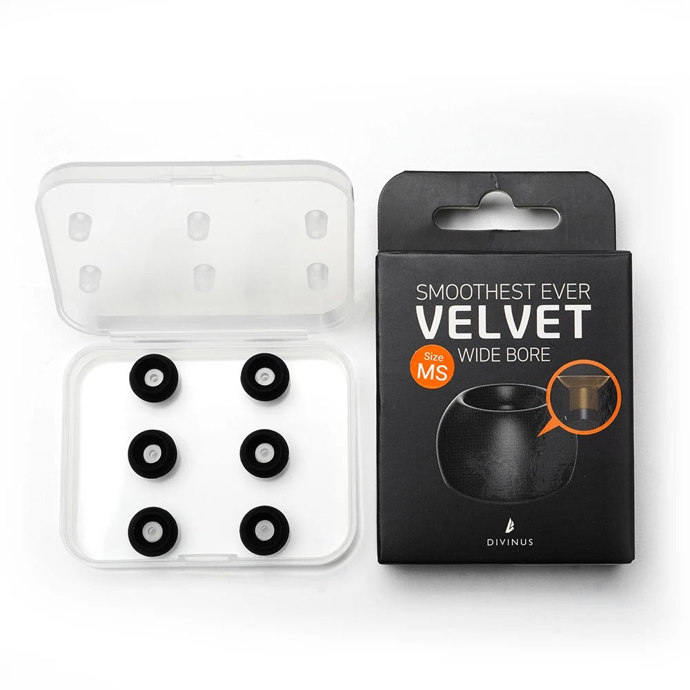 DIVINUS Velvet Wide Bore Silicone Eartips - The Audio Store