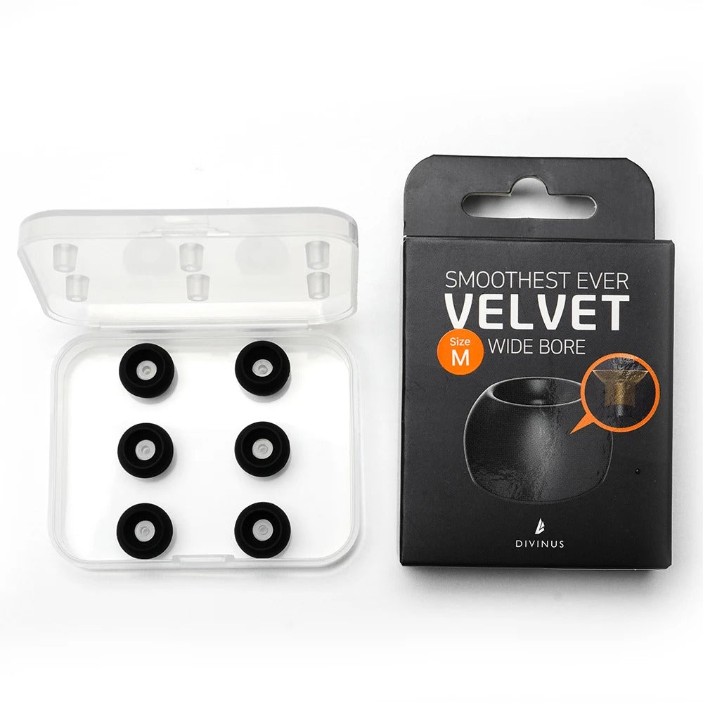 DIVINUS Velvet Wide Bore Silicone Eartips - The Audio Store