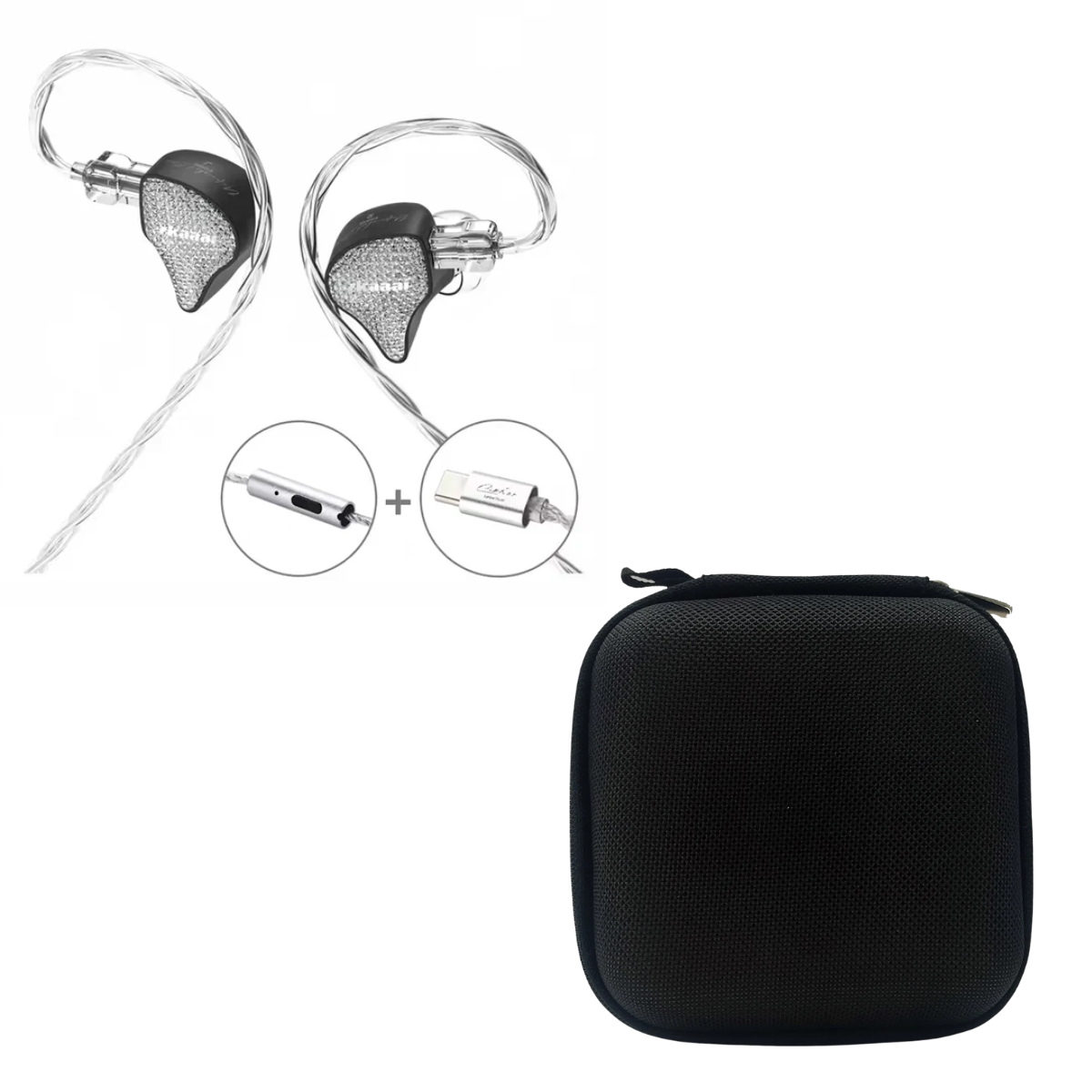 EarAcoustic x Zkaaai Cipher IEM With Mic & EarAudio Carry Case