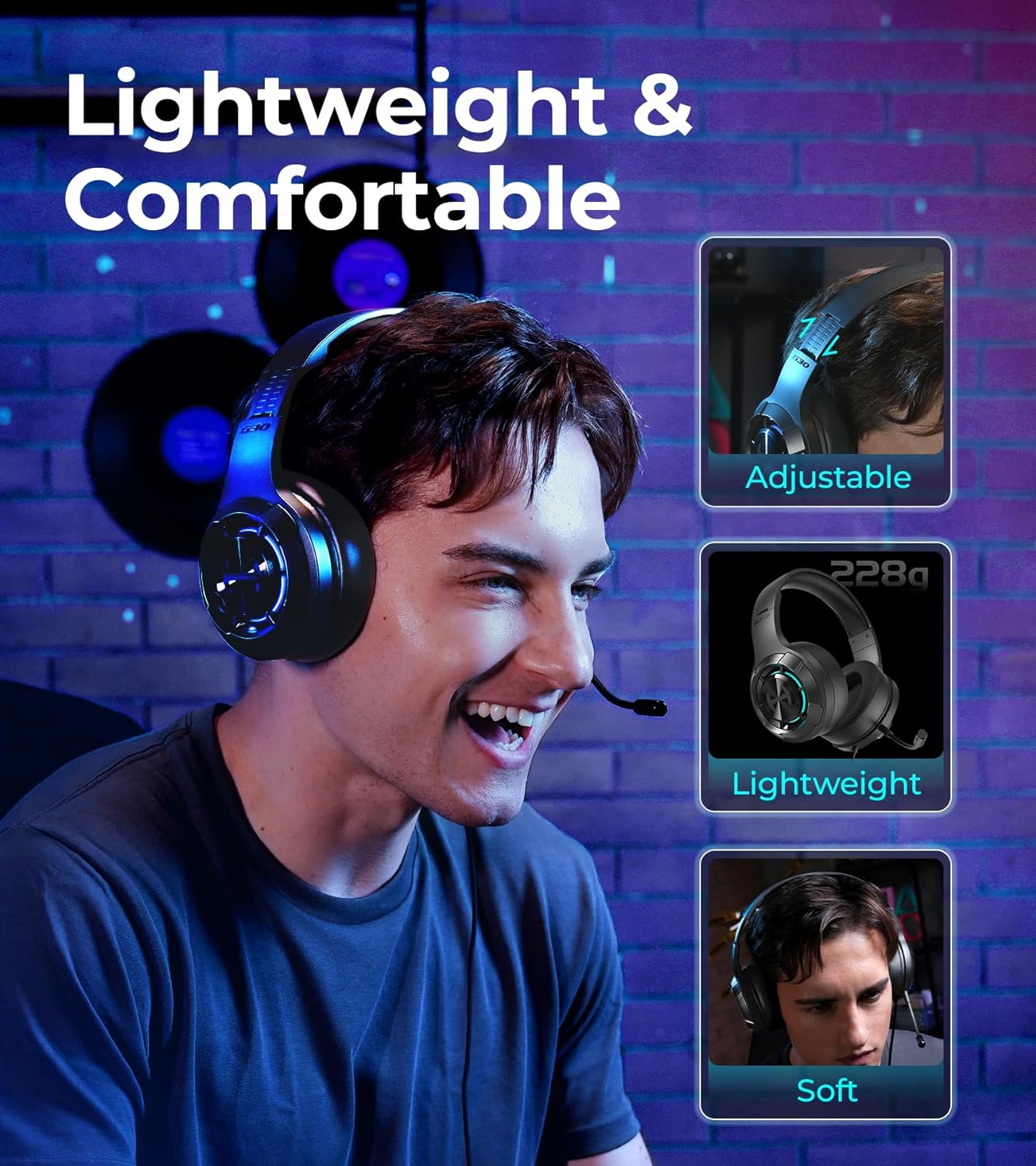 Open Box Edifier G30 II 7.1 Virtual Surround Sound Gaming Headphones With Mic - The Audio Store