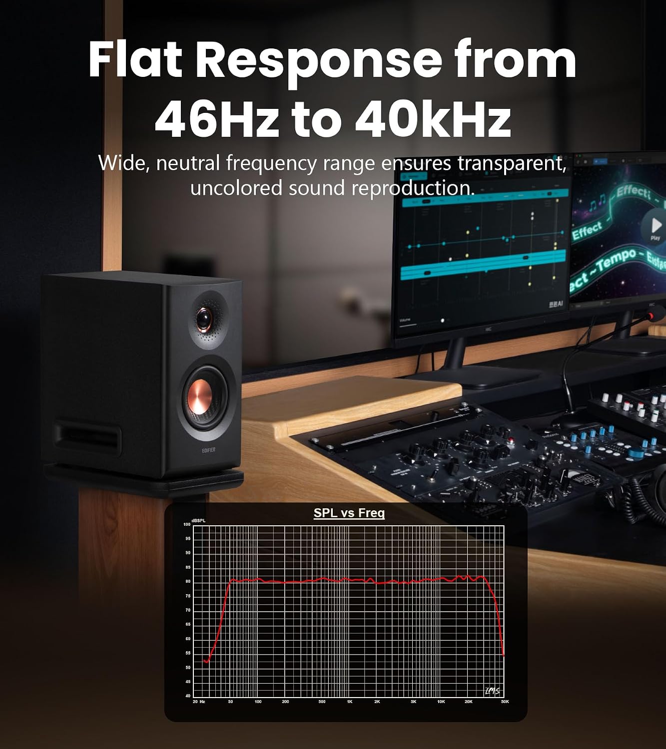Edifier MR5 Tri-amped Powered Studio Monitor Speakers
