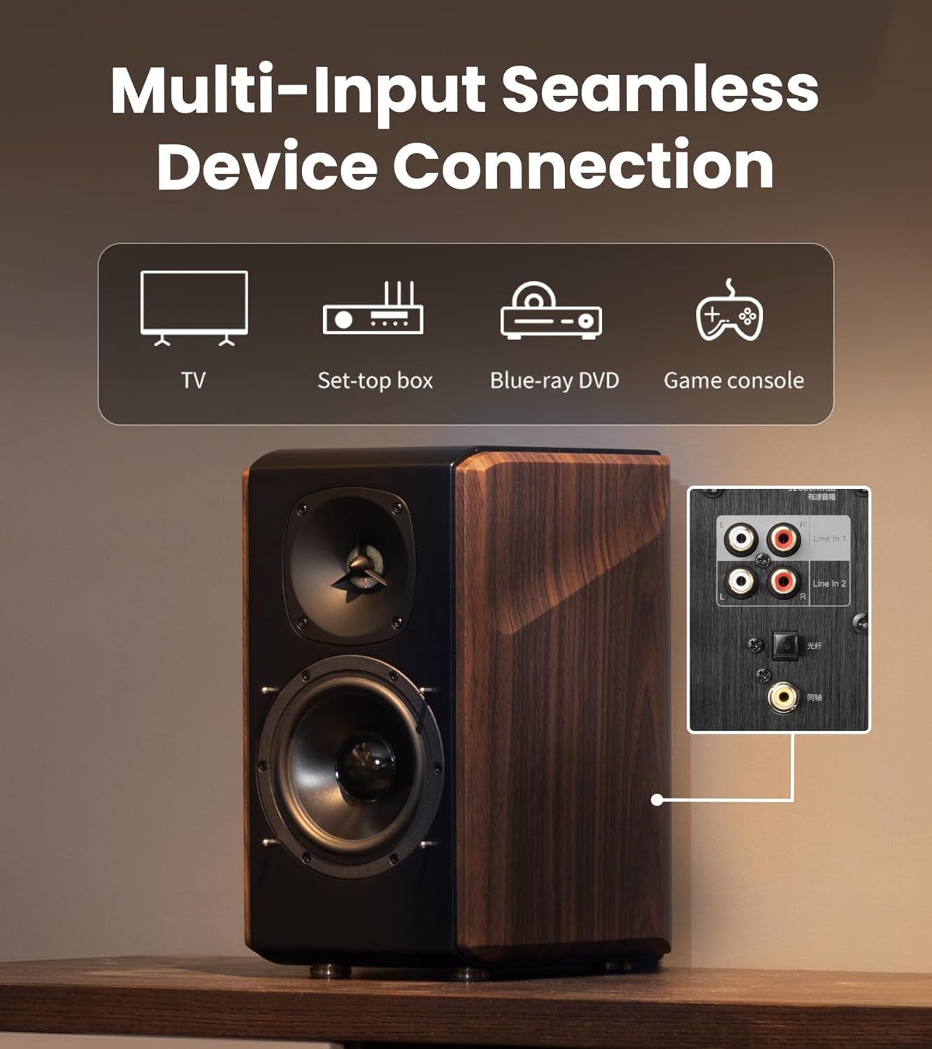 Edifier S2000MKIII Hi-Res Audio Active 2.0 Bluetooth Bookshelf Speaker