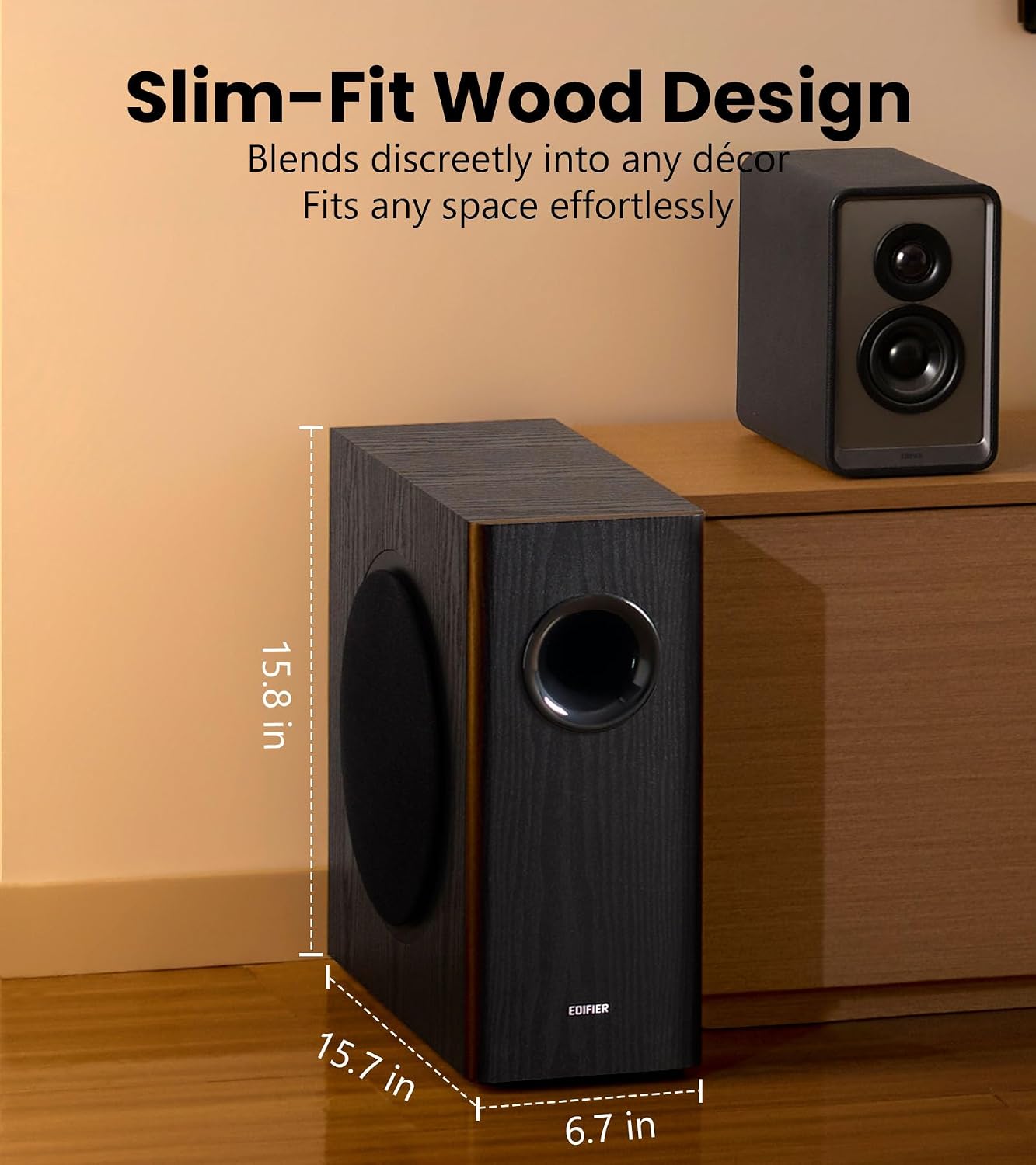 Edifier T5s 70W RMS & 8 Inch Powered Active Subwoofer