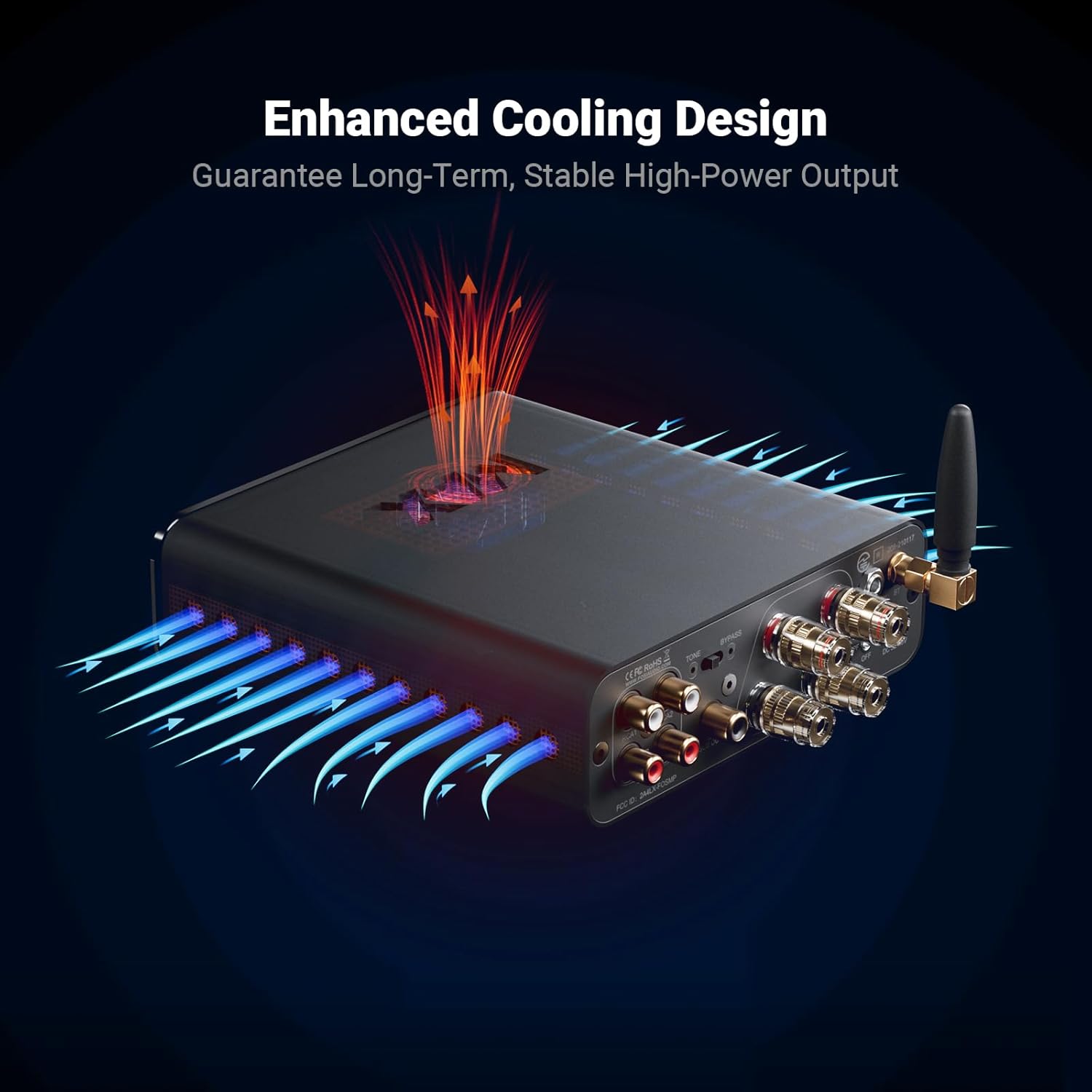 Fosi Audio BT20A MAX Bluetooth Power Amplifier 300W × 2