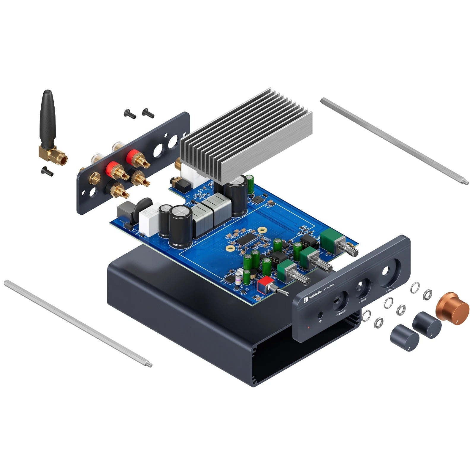 Fosi Audio BT20A Pro 2-Channel Bluetooth Power Amplifier For Speakers - The Audio Store