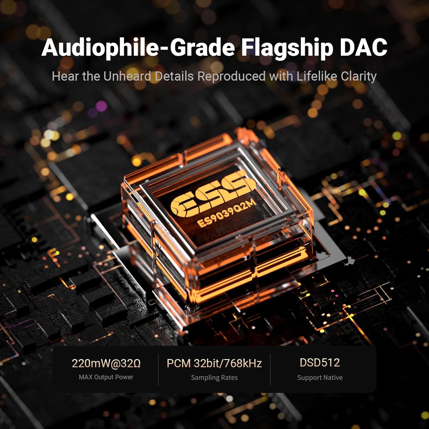 Fosi Audio DS3 Portable Hi-Res DAC & Amp
