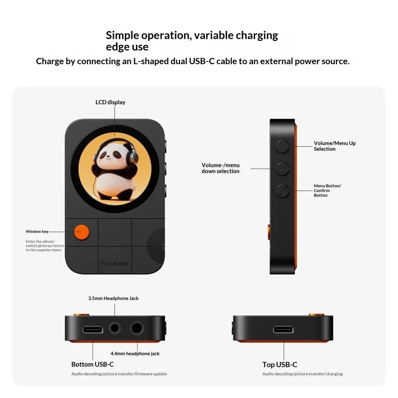 Fosi Audio MD3 Portable Magnetic Hi-Res DAC & Amp
