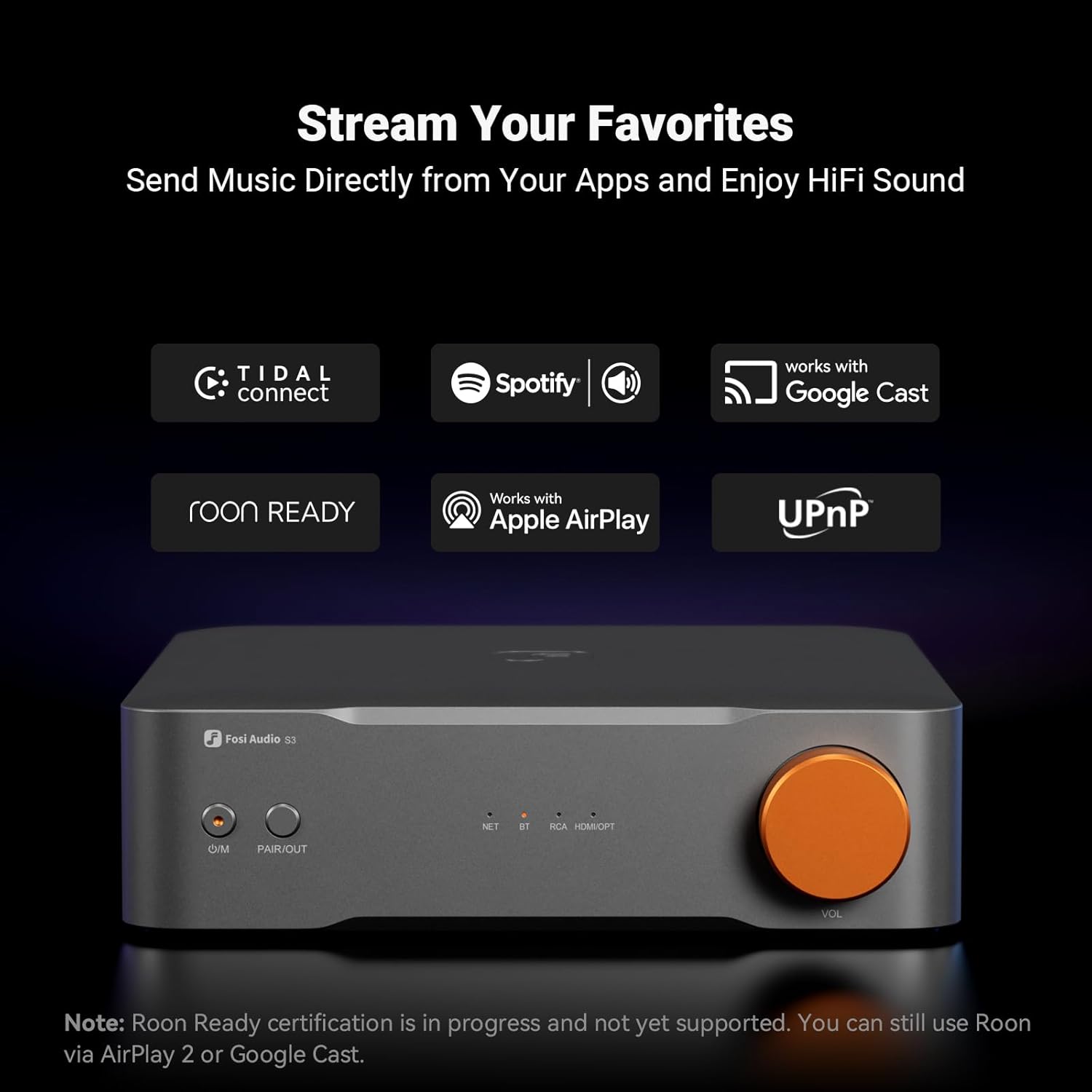 Fosi Audio S3 Balanced HiFi Streamer / DAC / Preamp