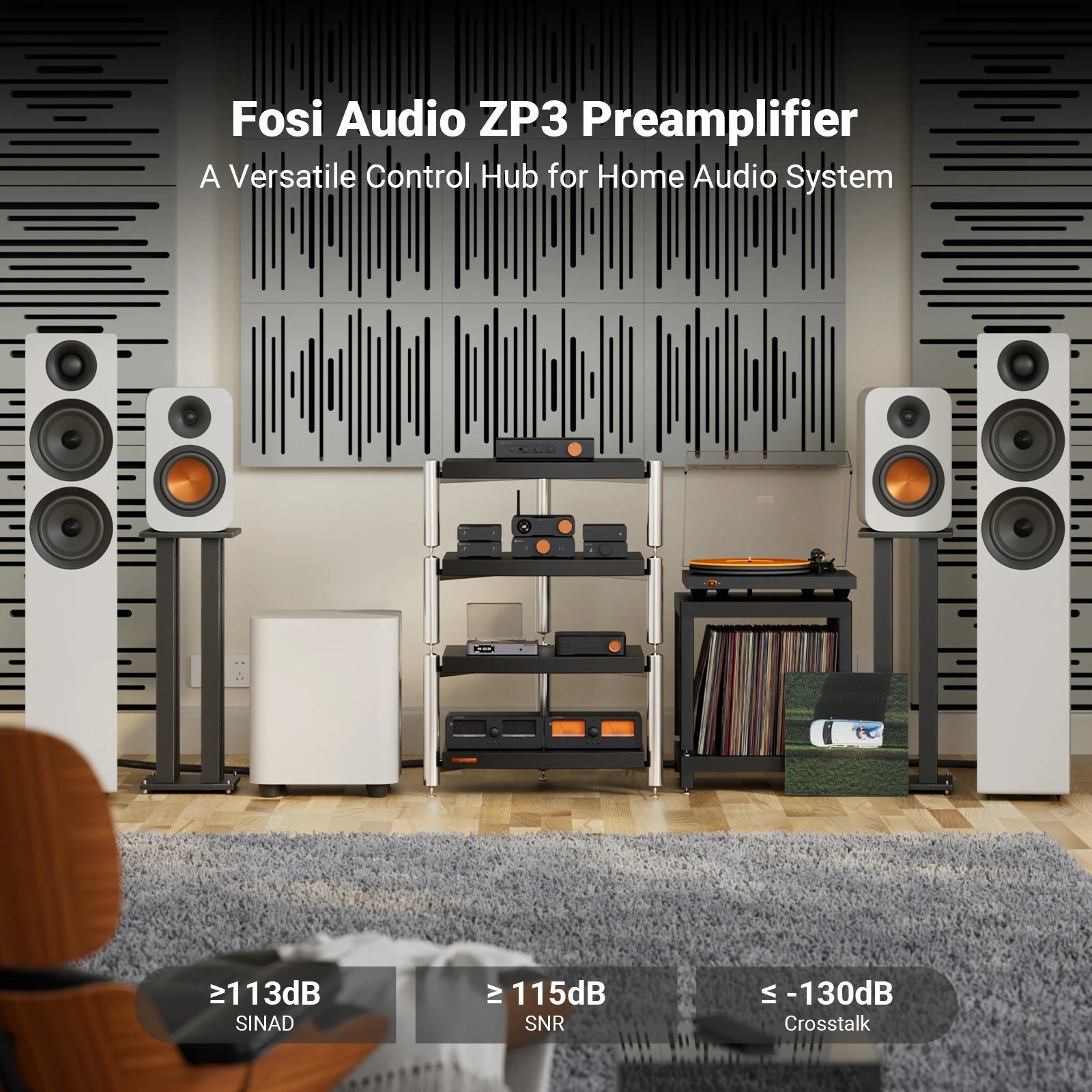 Fosi Audio ZP3 Balanced Preamplifier
