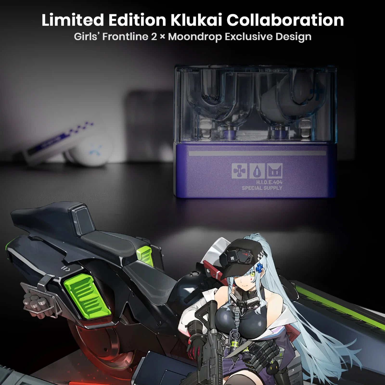 GIRLS' FRONTLINE 2 x MOONDROP KLUKAI Planar Driver True Wireless Earbuds