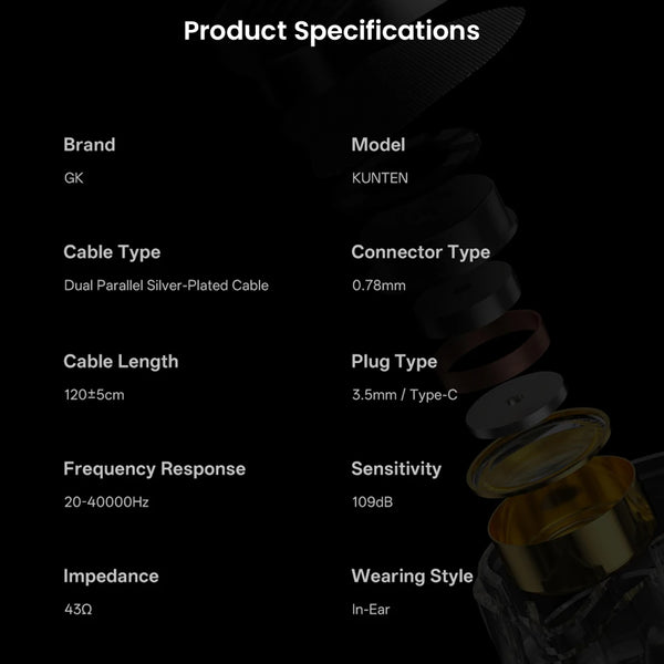 GK KUNTEN IEM With Mic