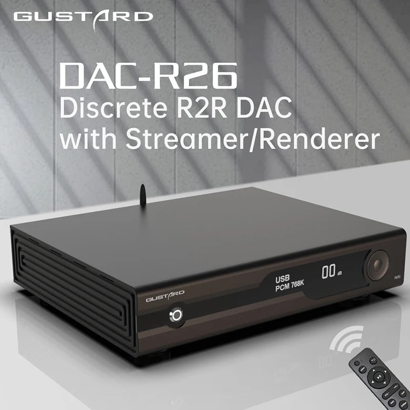 Gustard R26 Discrete R2R DAC & Streamer - The Audio Store