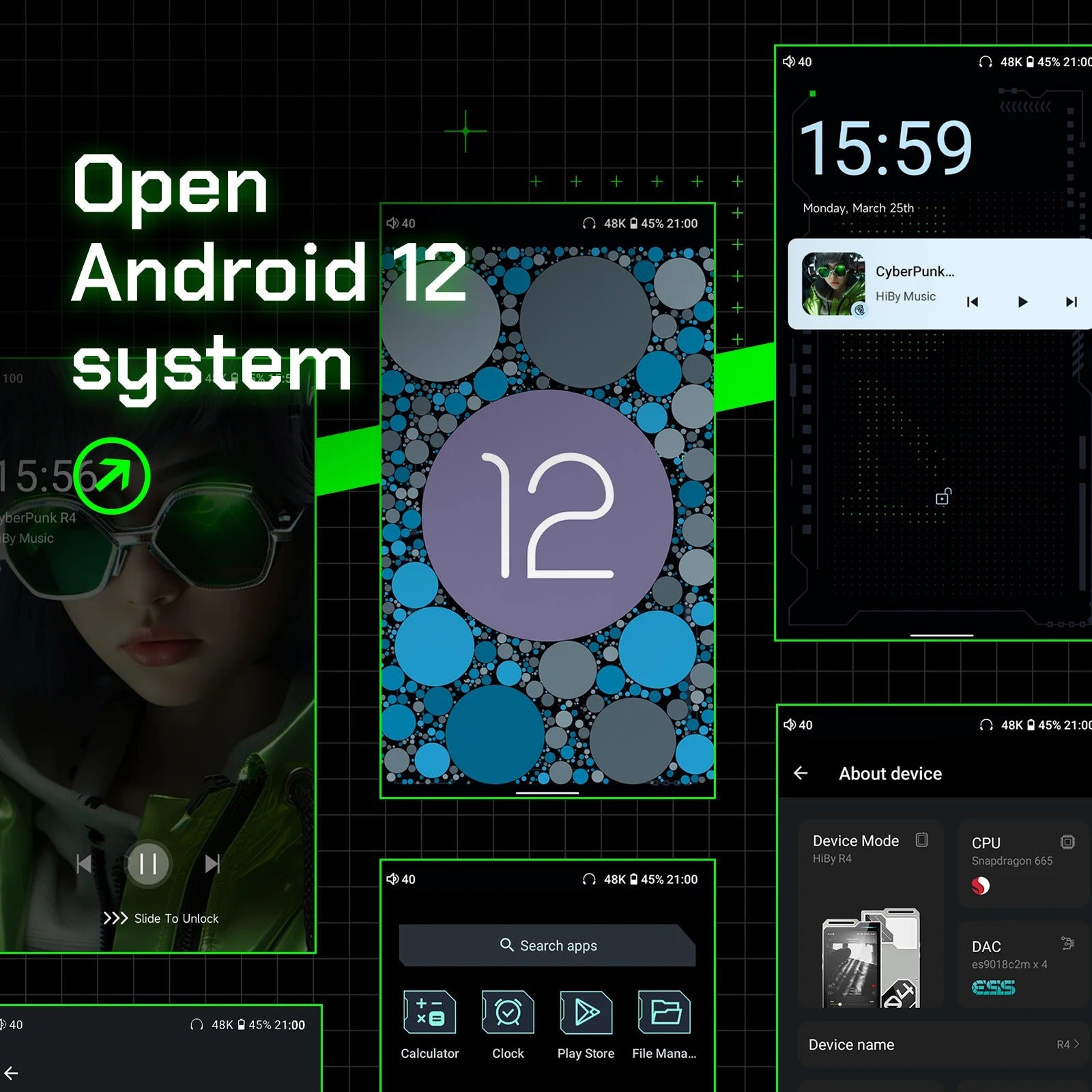 HiBy R4 Hi-Res Portable Music Player
