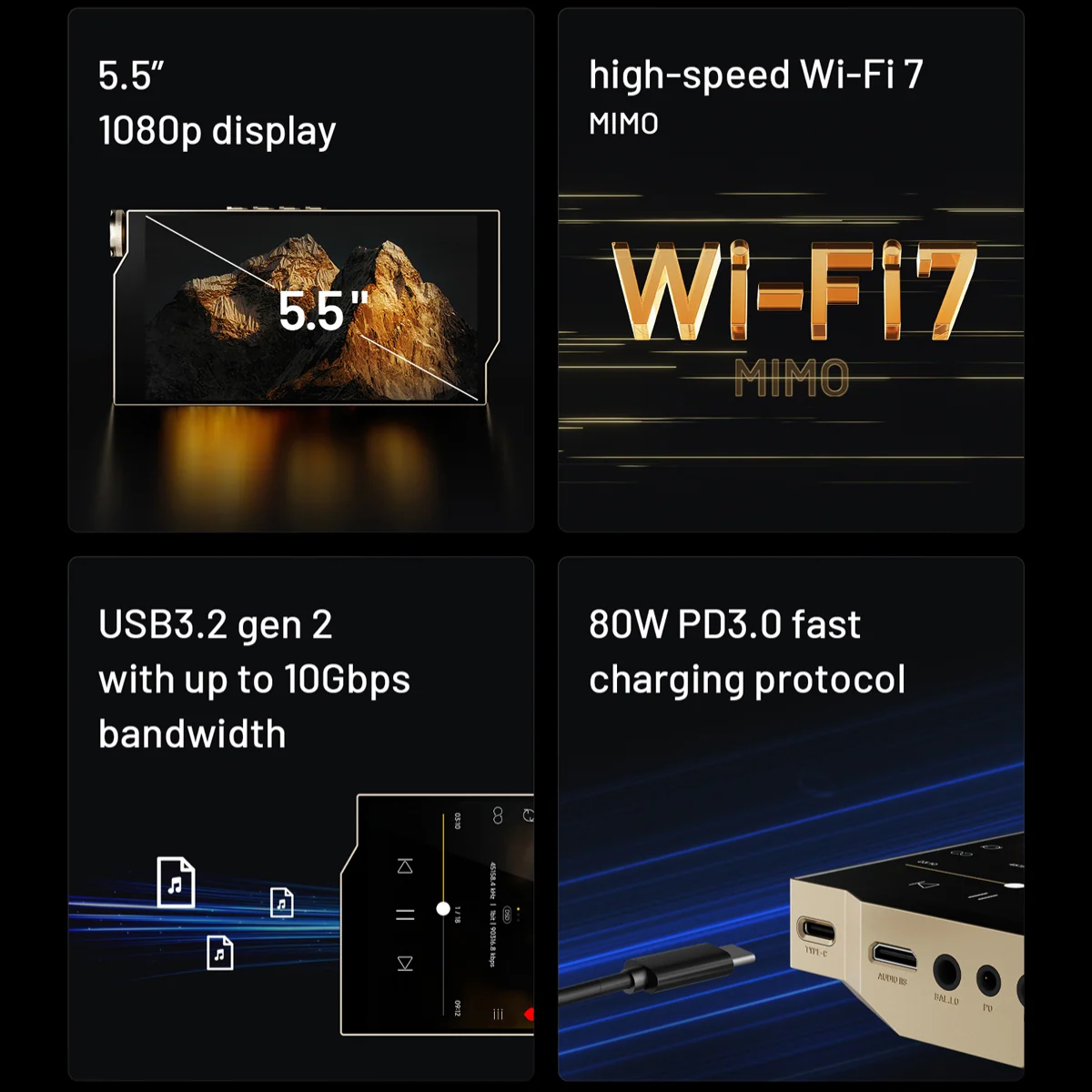 HiBy RS8 II Ultra Hi-End Android Digital Audio Player