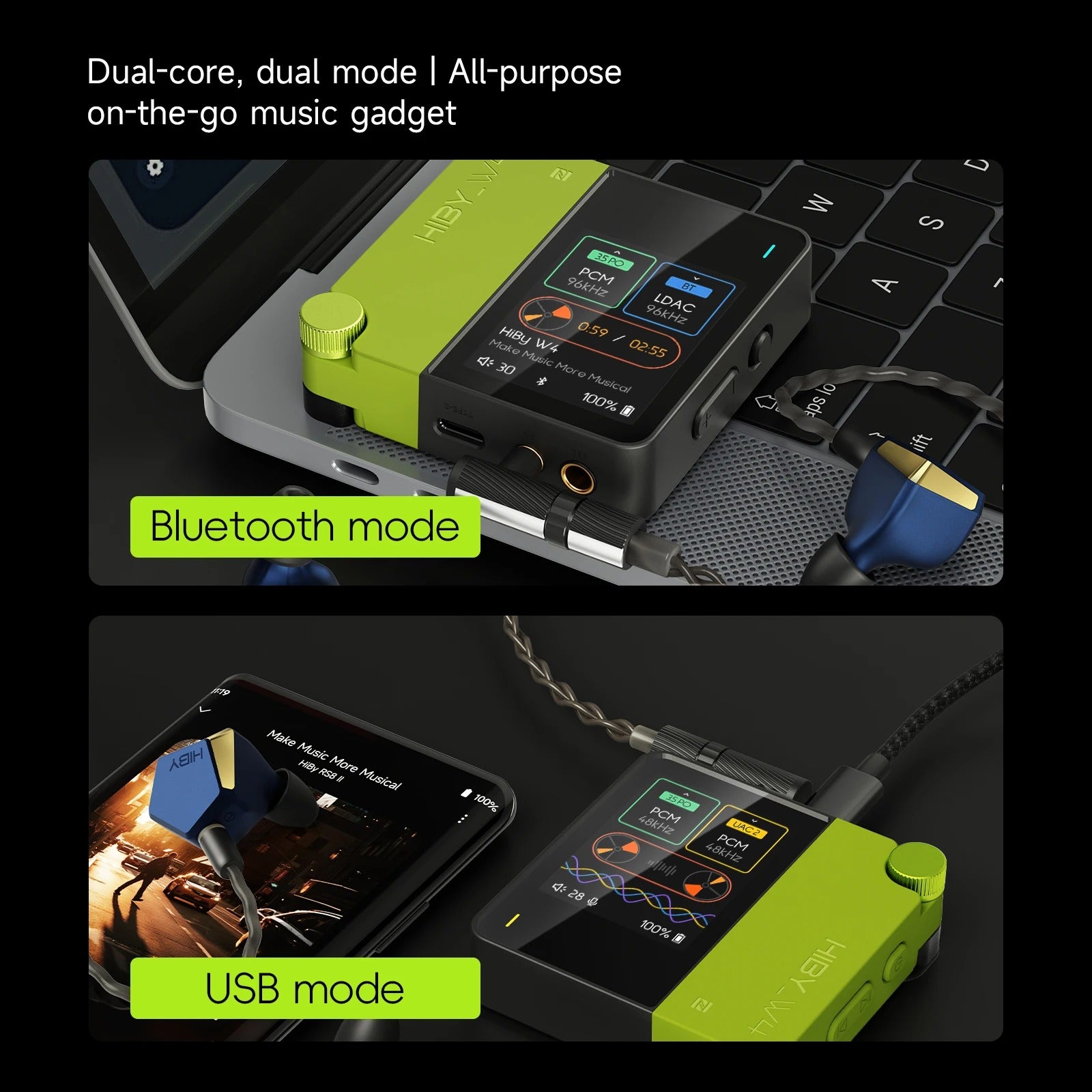 HiBy W4 Portable Hi-Res DAC & Amplifier