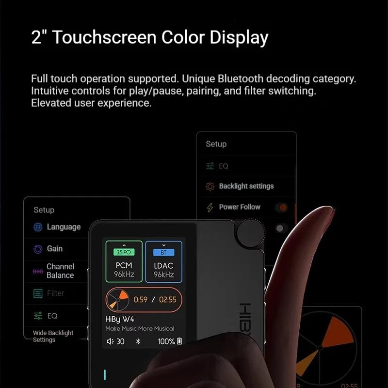 HiBy W4 Portable Hi-Res DAC & Amplifier
