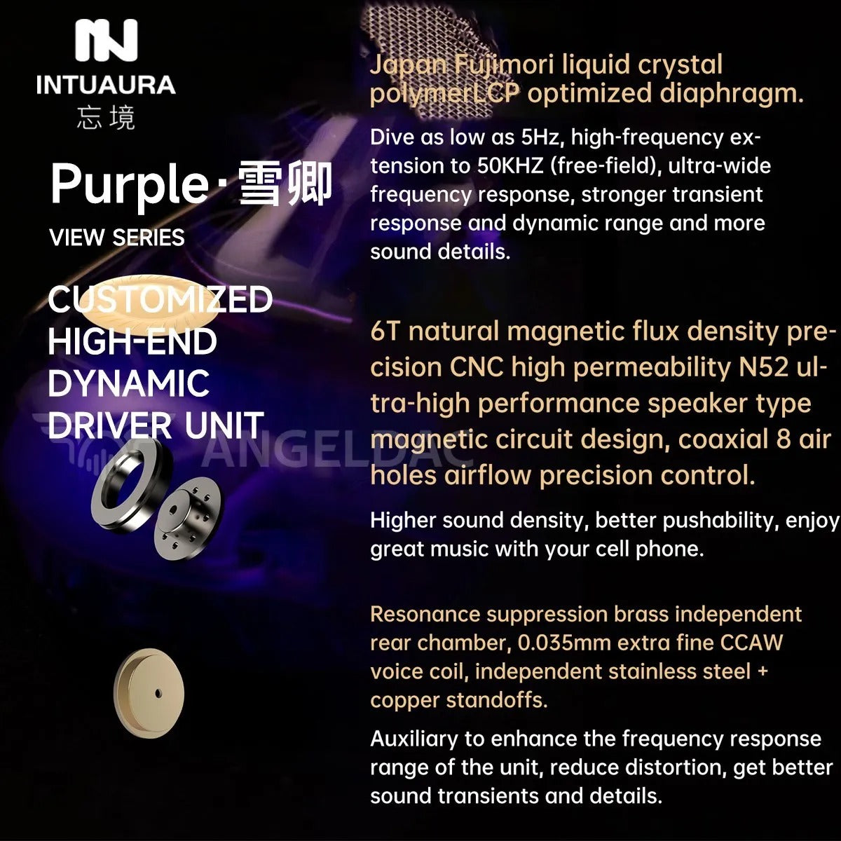 INTUAURA Purple IEM - The Audio Store