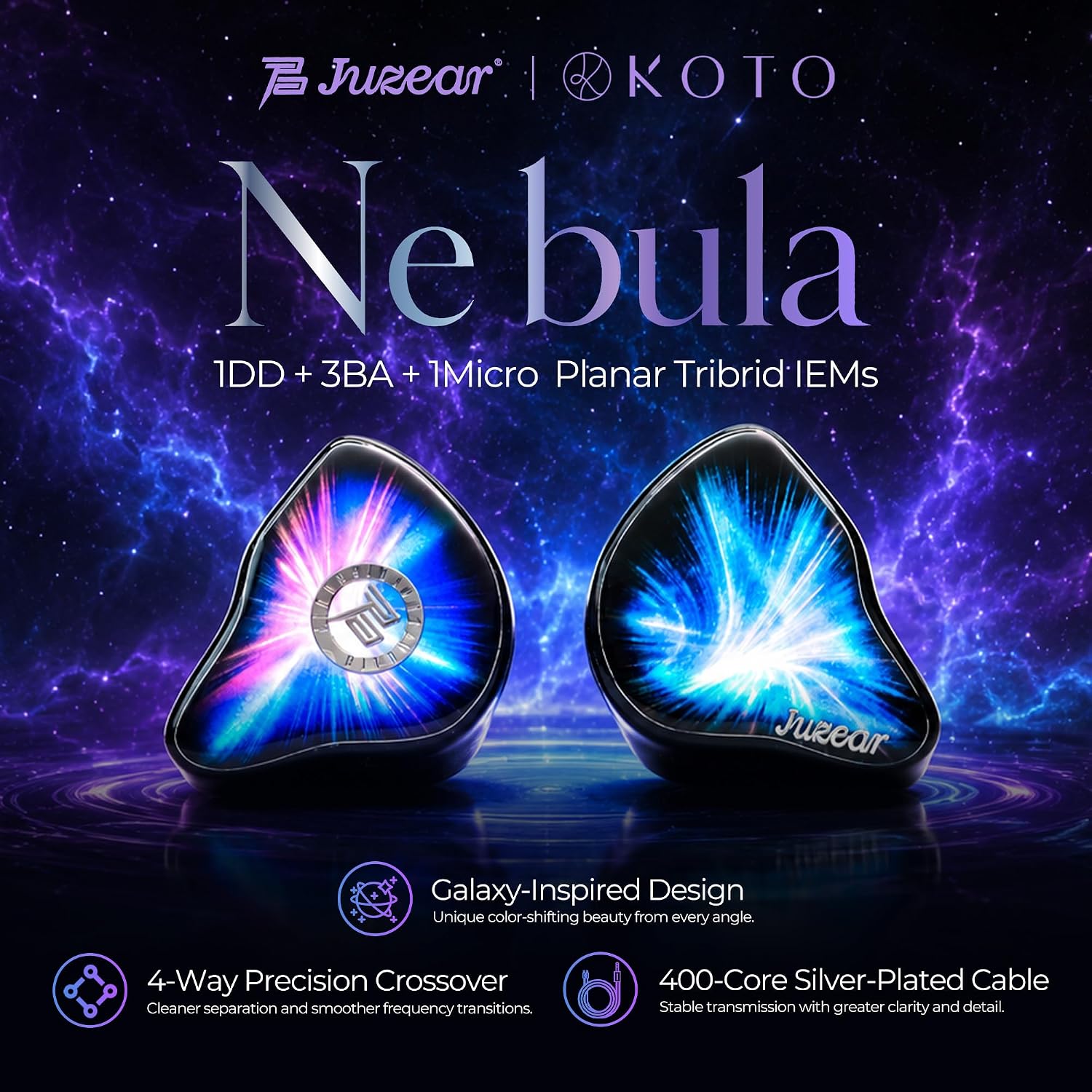 JUZEAR x KOTO Nebula Tribrid IEM