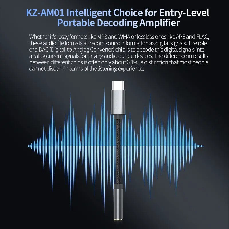KZ Acoustics AM01 Portable DAC Dongle - The Audio Store