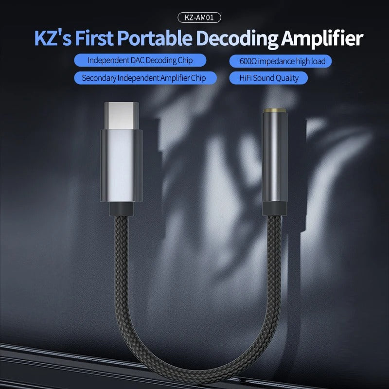 KZ Acoustics AM01 Portable DAC Dongle - The Audio Store
