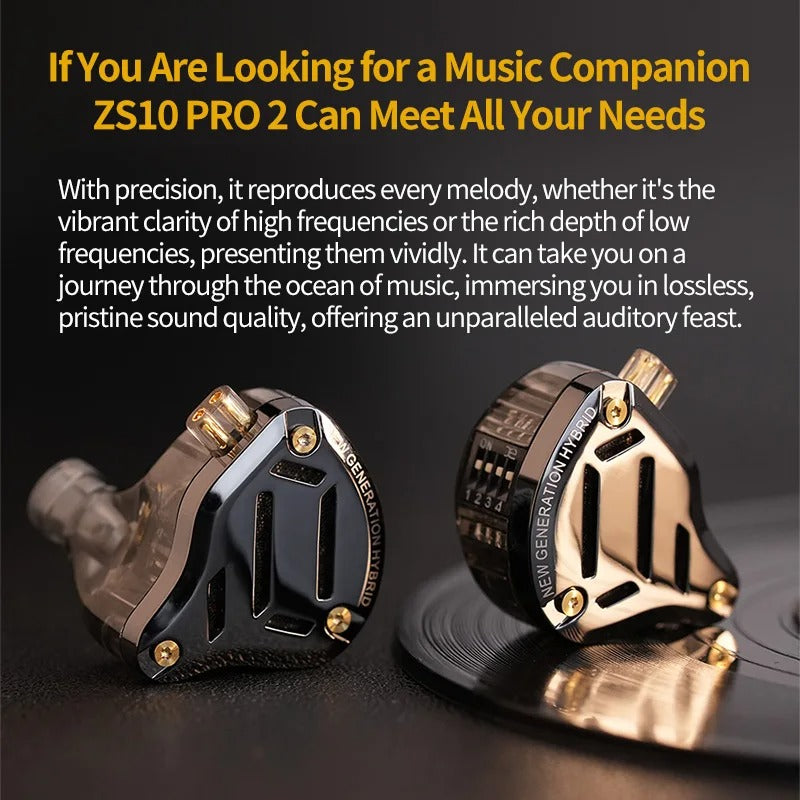 KZ Acoustics ZS10 Pro 2 IEM With Mic - The Audio Store