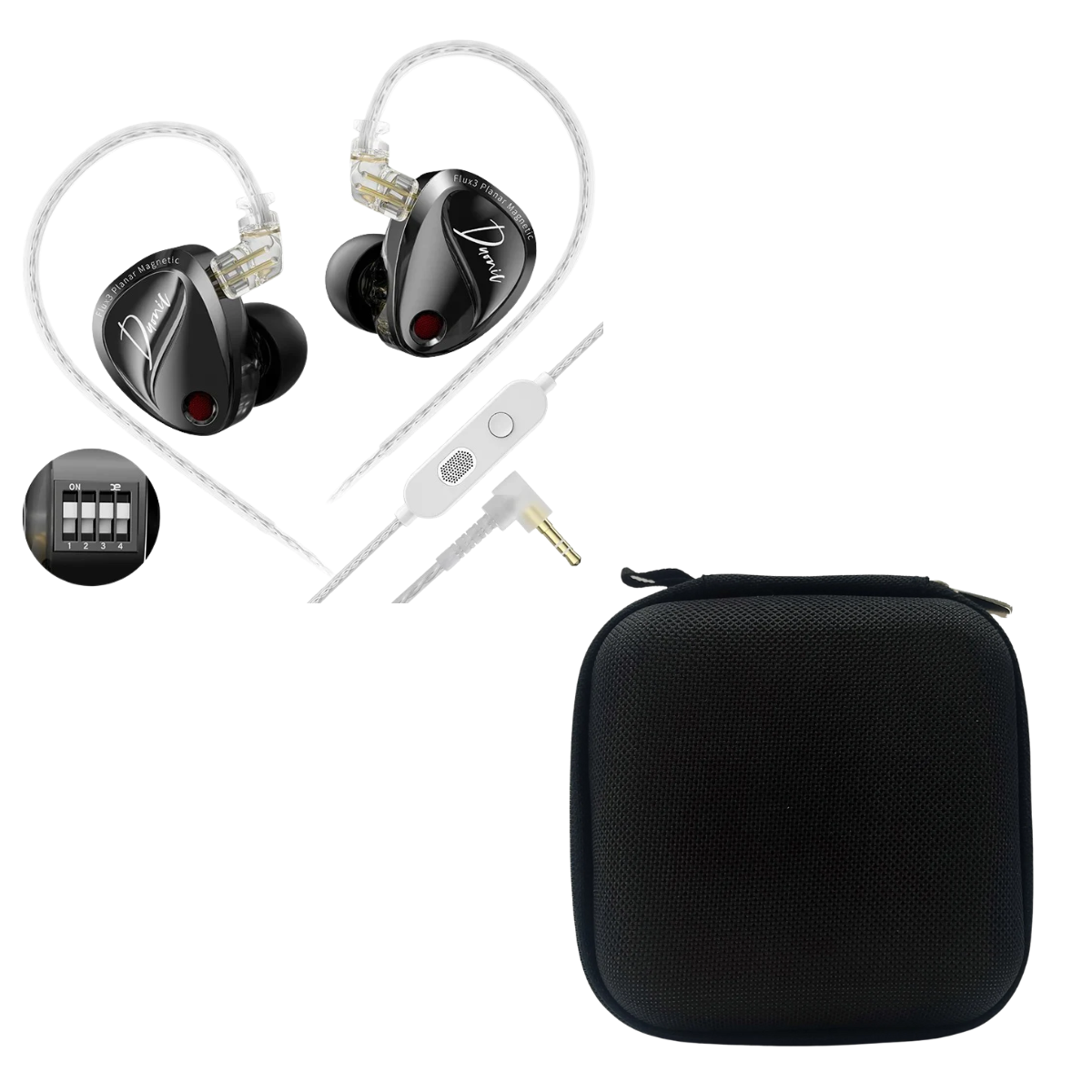 KZ Duonic IEM With Mic & EarAudio Carry Case