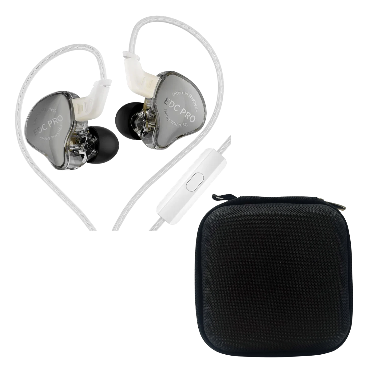 KZ EDC PRO IEM With Mic & EarAudio Carry Case