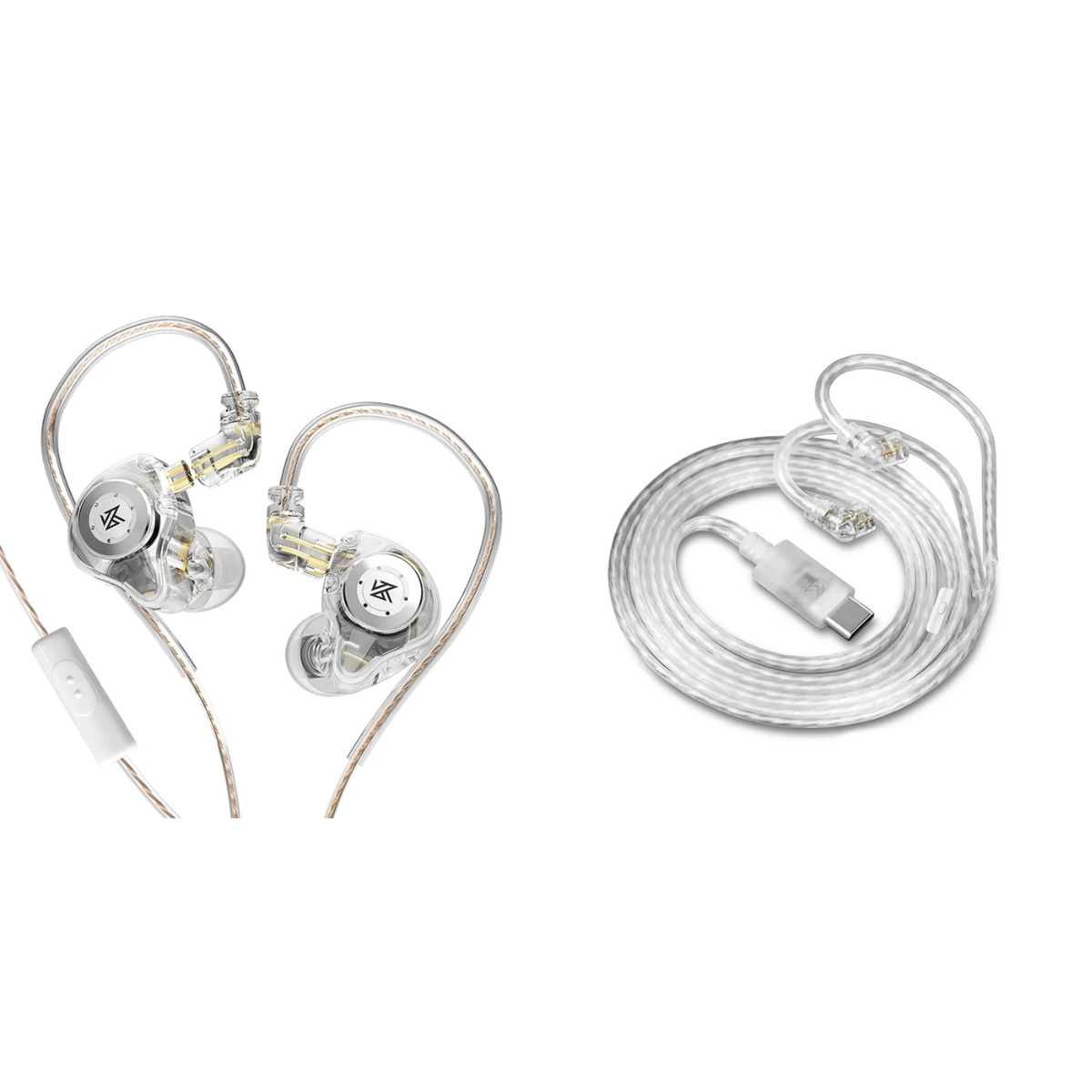 KZ EDX PRO IEM With Mic & KZ Type-C DAC Cable with Mic - The Audio Store