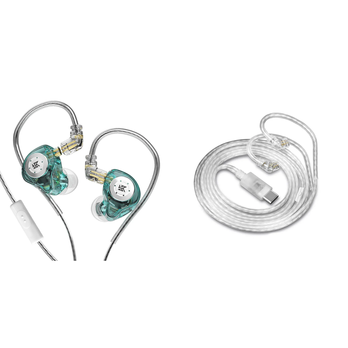KZ EDX PRO IEM With Mic & KZ Type-C DAC Cable with Mic - The Audio Store