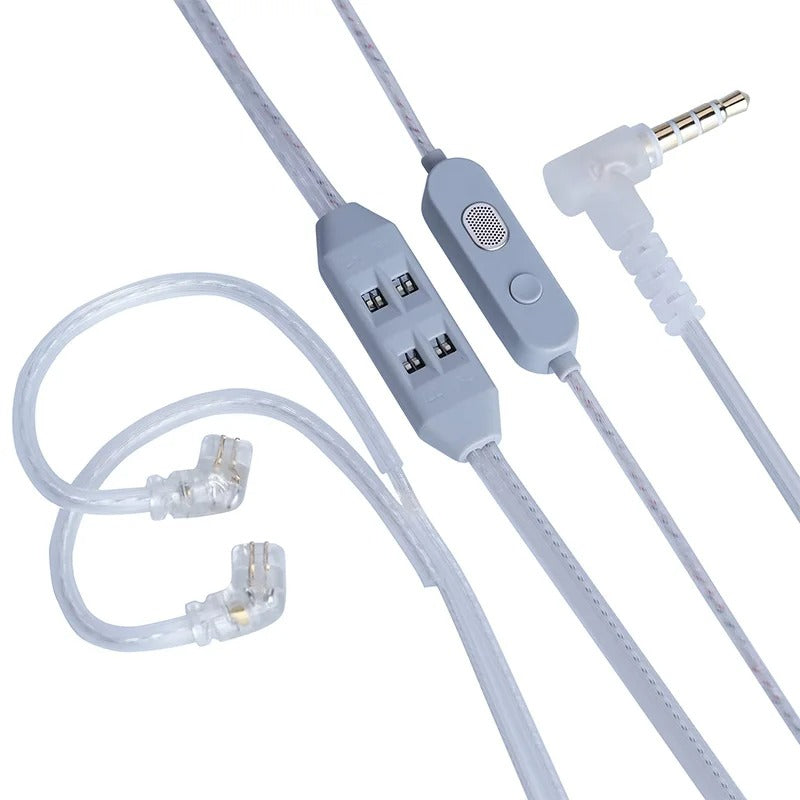 KZ T8 8-Level Tuning Upgrade Cable with Dual Mic for IEMs