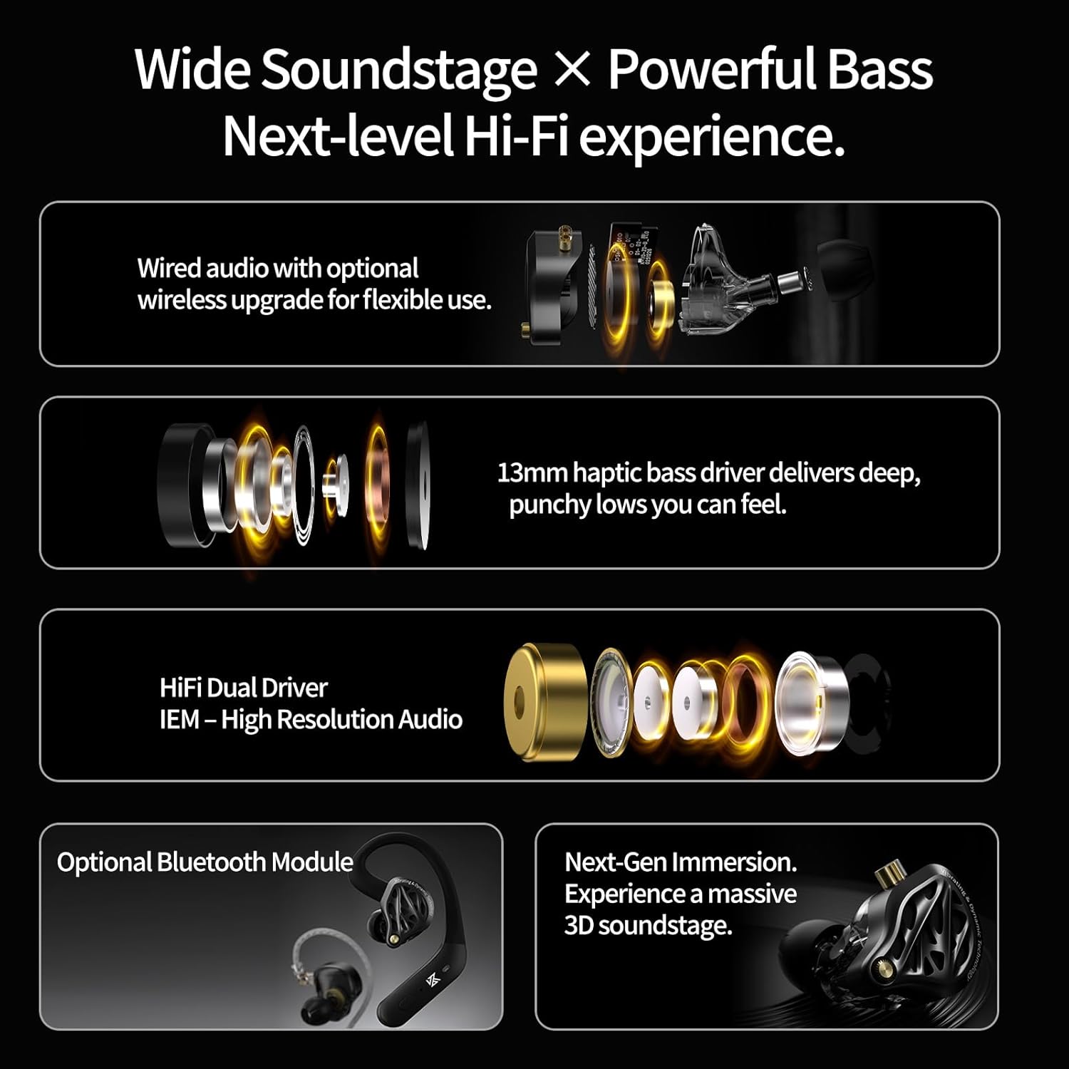 KZ Vibe X 2DD IEM With Mic