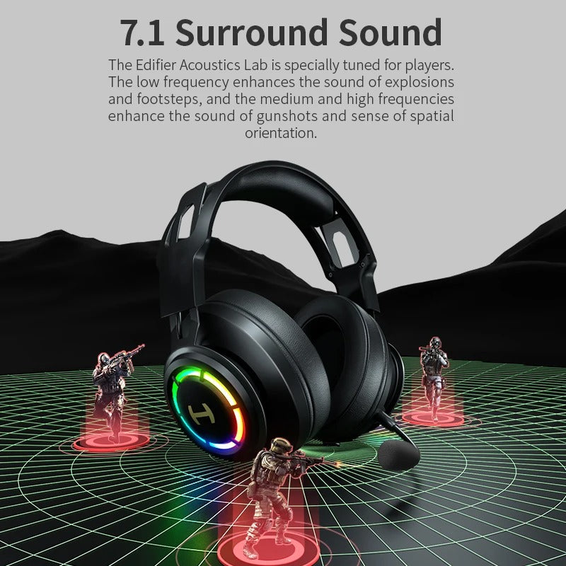 Edifier G35 7.1 Surround Sound USB Hi-Res Gaming Headphones With Mic