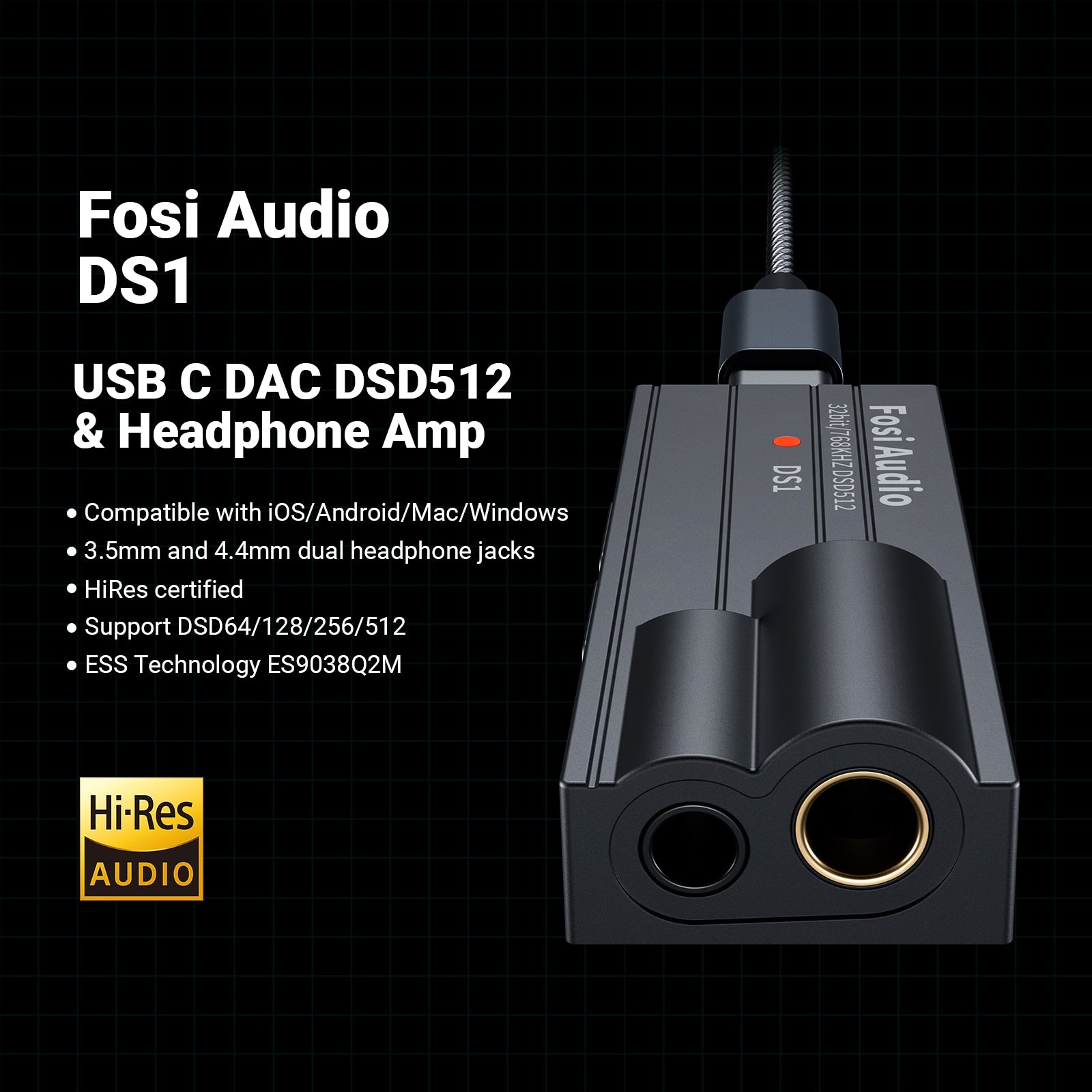 Fosi Audio DS1 Portable DAC & Amp