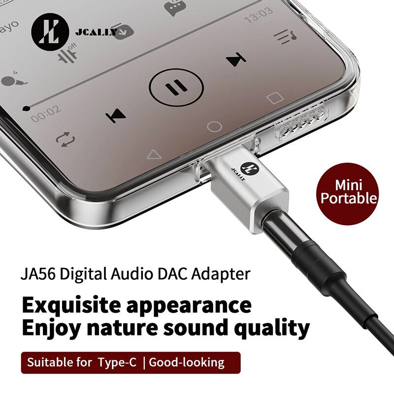 JCALLY JA56 ALC5686 Portable DAC Adapter