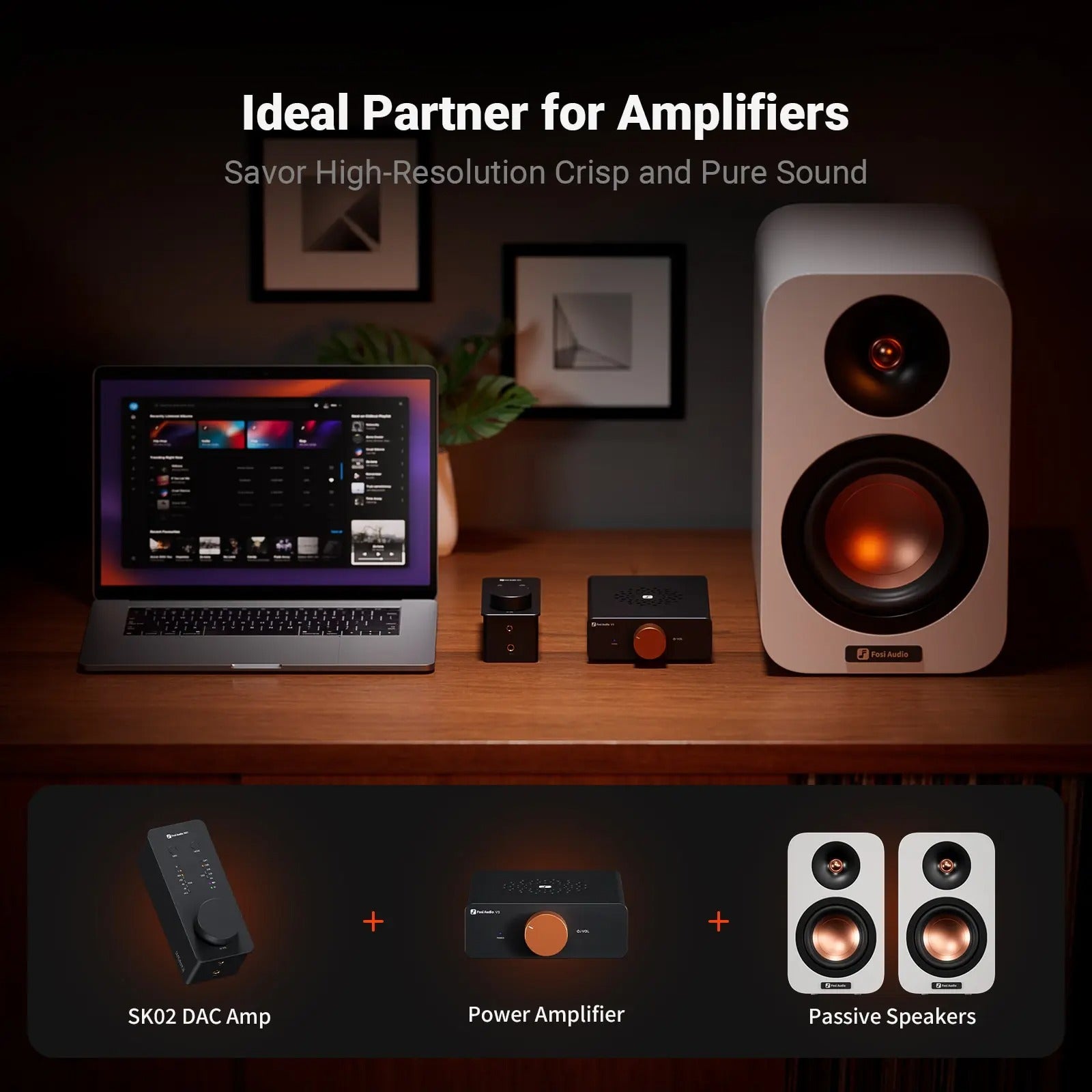 Fosi Audio SK02 Desktop DAC & Headphone Amplifier