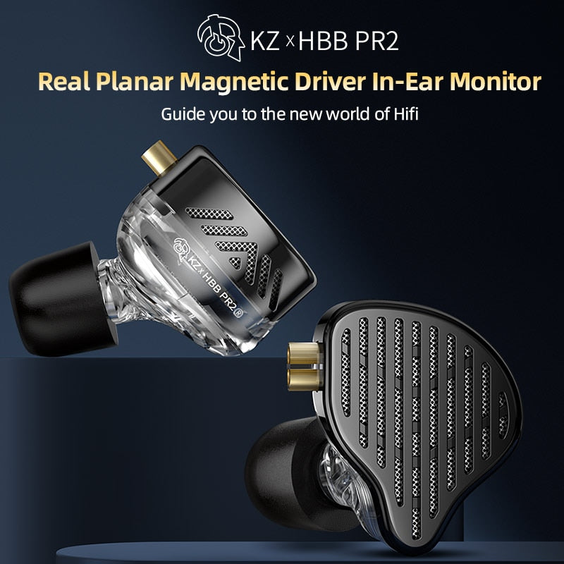 KZ x HBB PR2 Planar Magnetic Driver IEM With Mic