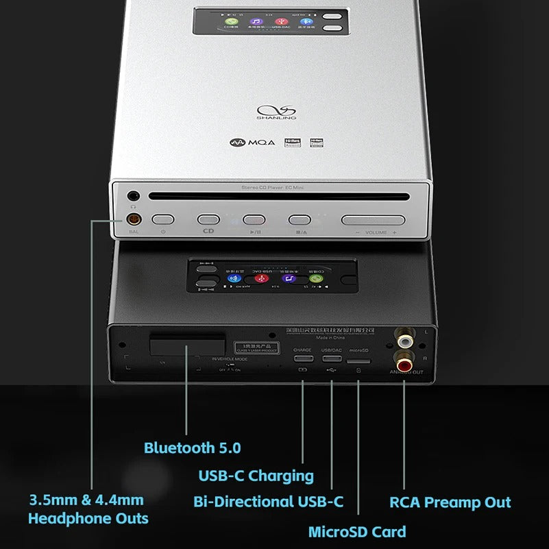 Shanling EC Mini Portable Stereo CD Player & DAC