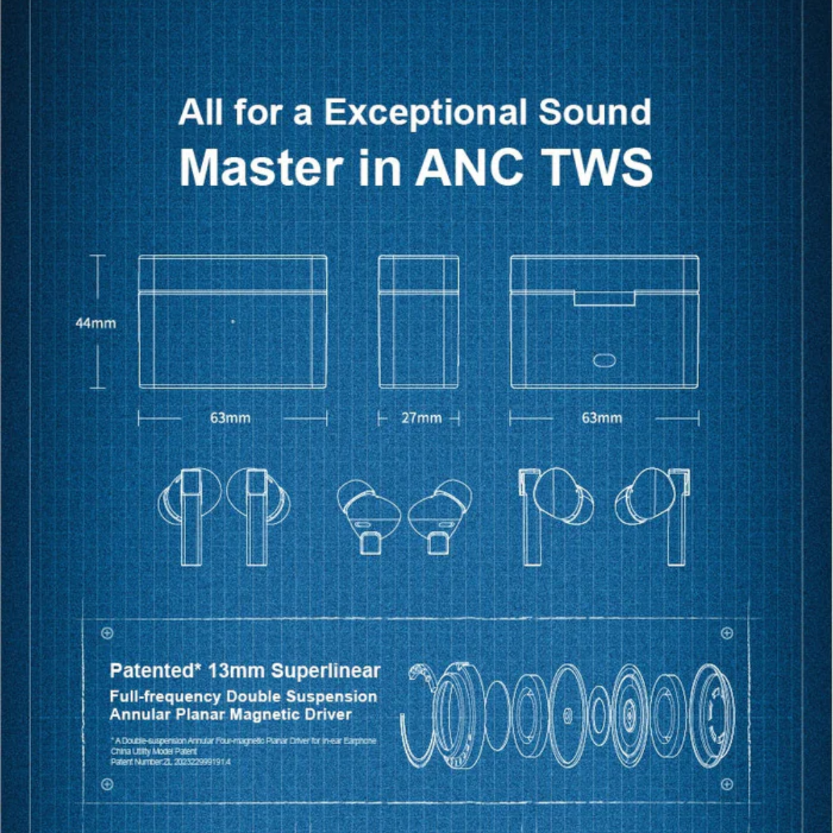 MOONDROP Golden Ages 2 Planar Driver True Wireless Earbuds