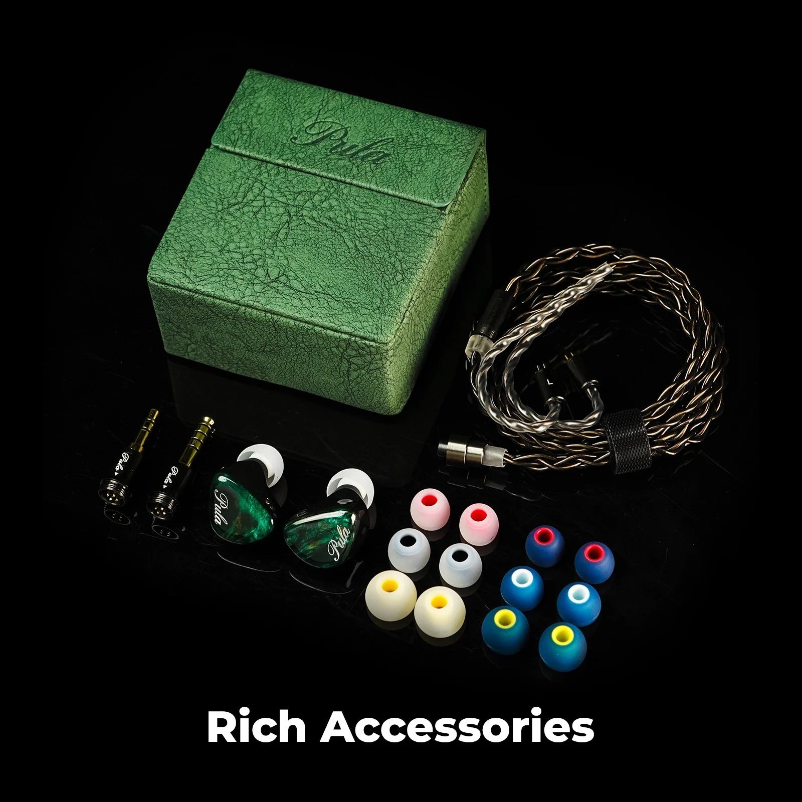 ☆新品☆イヤホン PULA Unicrom Audio 杢 3.5/4.4 黄 PULA Unicrom IEM