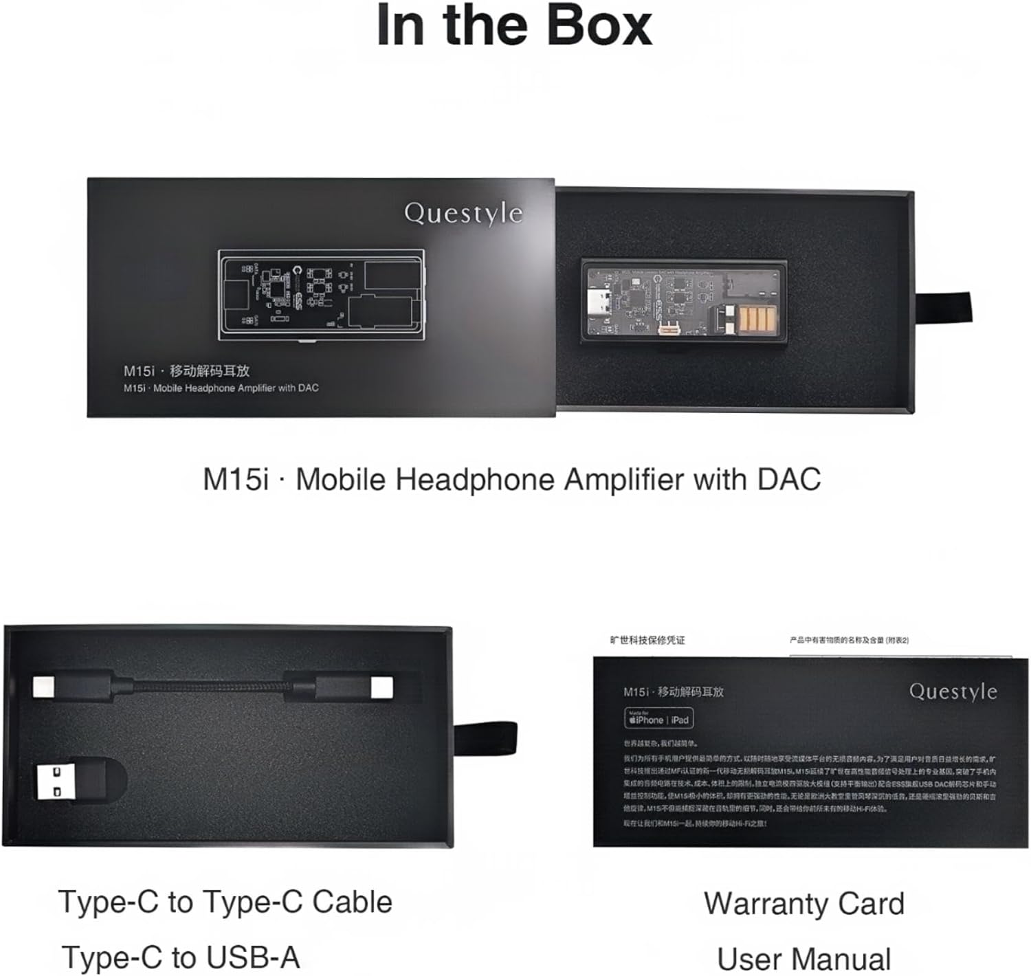 Questyle M15i Hi-Res Lossless Portable DAC & Amp - The Audio Store
