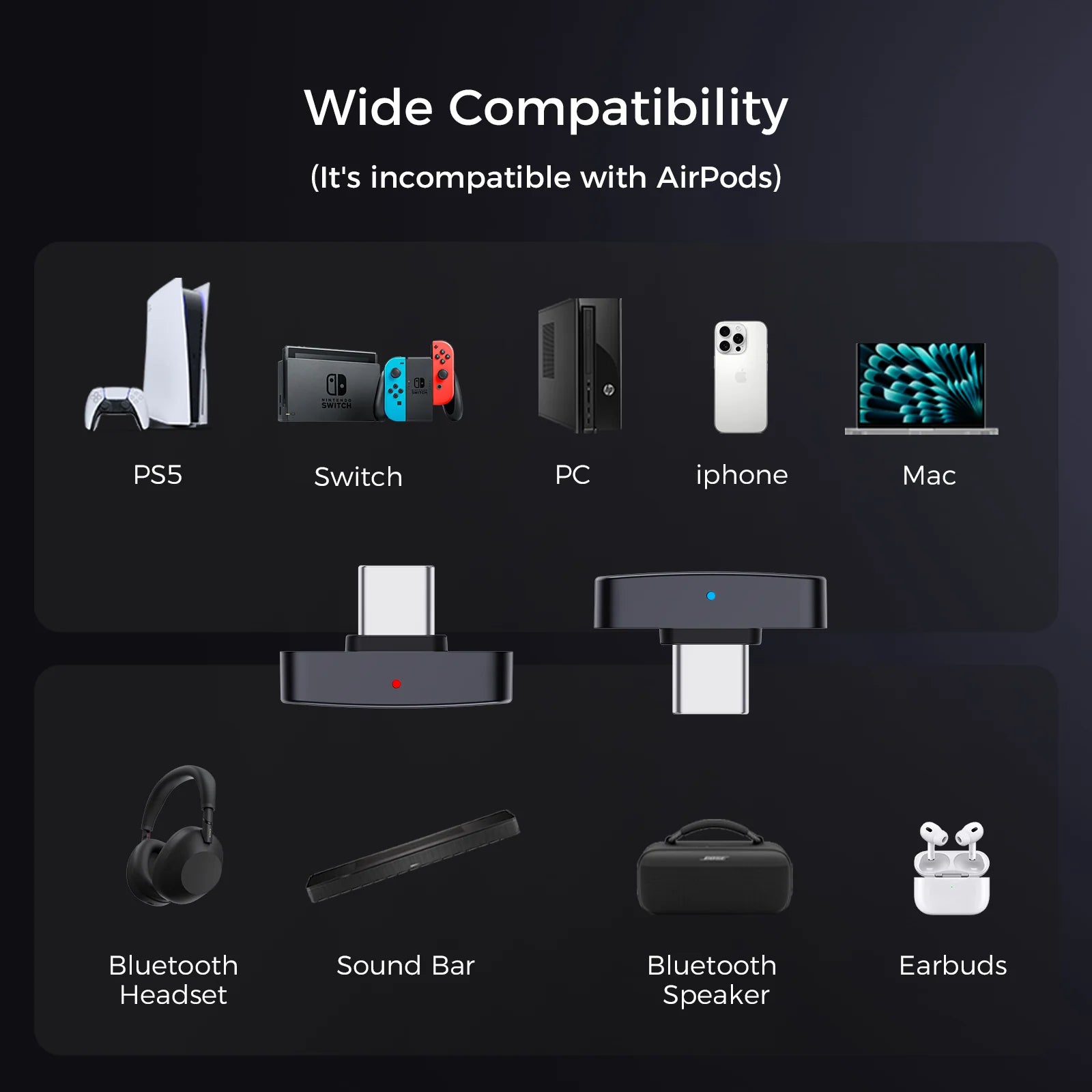 Questyle QCC Dongle Pro Lossless Bluetooth Transmitter