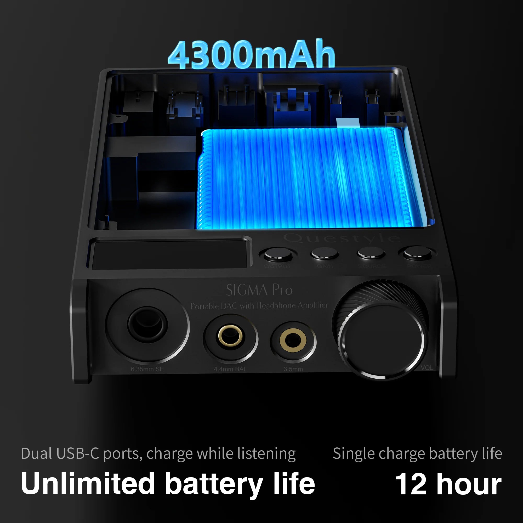 Questyle SIGMA Pro Flagship Wireless Hi-Res Lossless Portable DAC & Amp