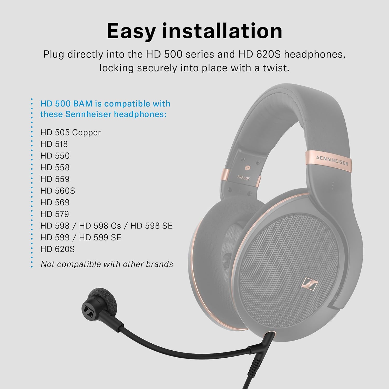 Sennheiser HD 500 Boom Arm Mic