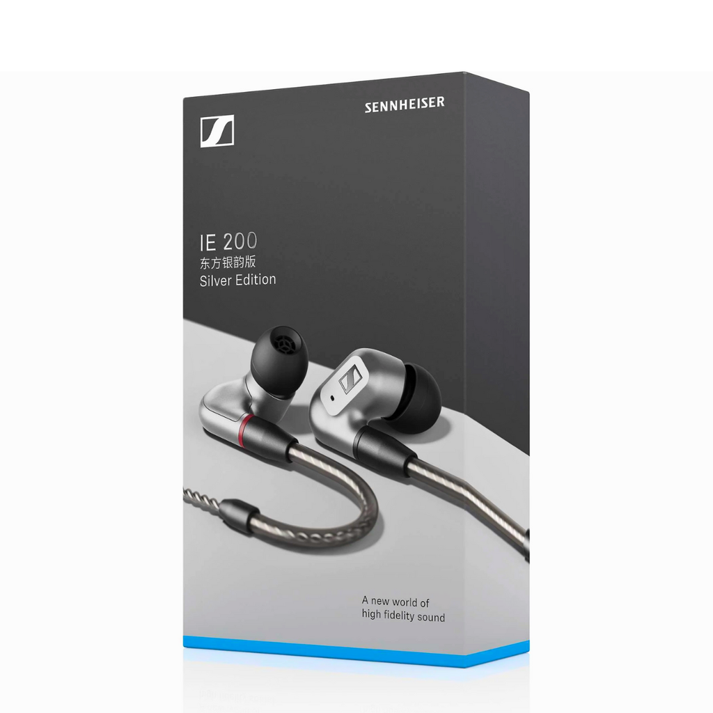 Sennheiser IE 200 Silver Edition IEM High Fidelity In Ear Earphones Sennheiser IE 200 Silver Edition IEM High Fidelity In Ear Earphones
