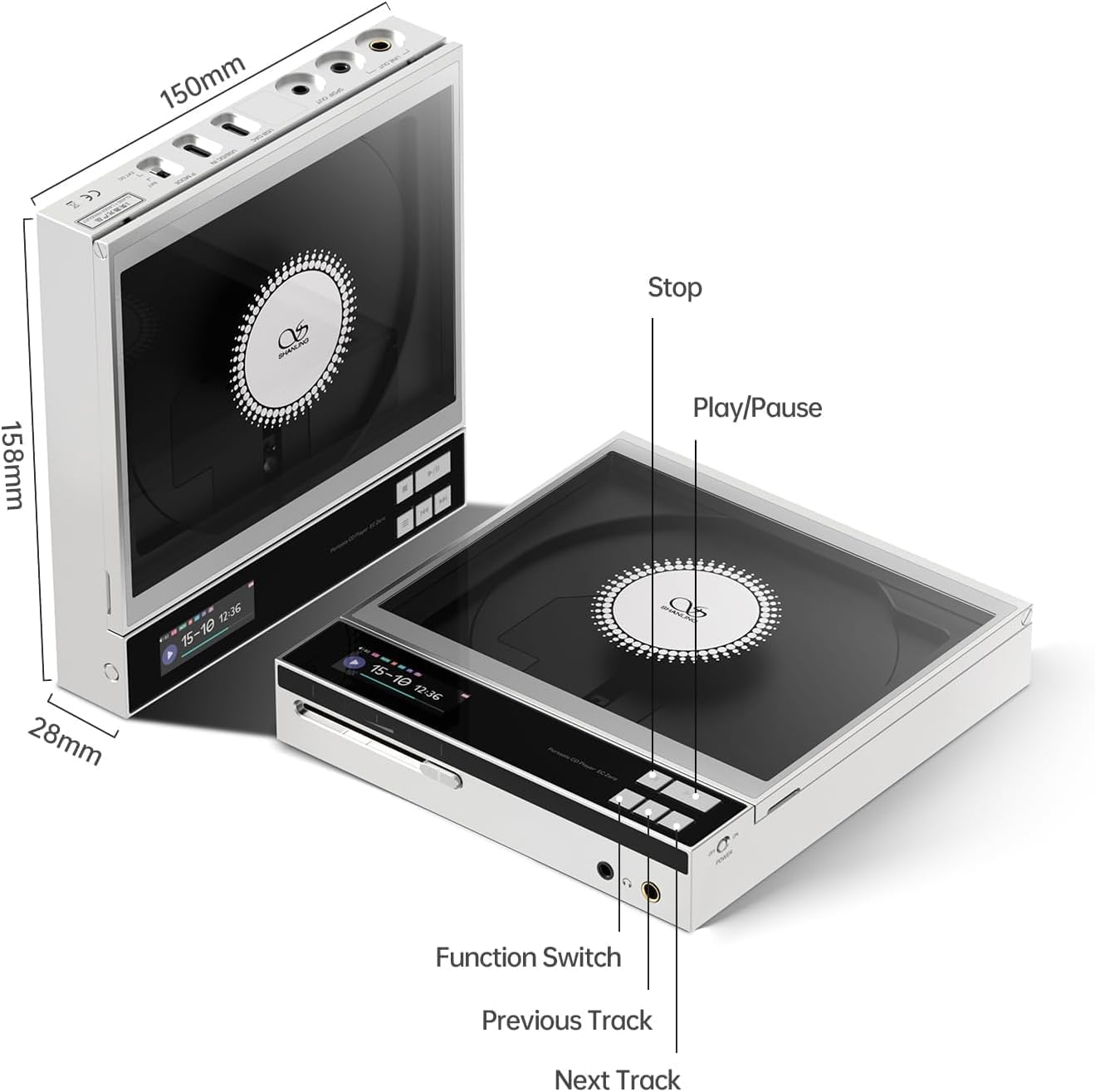 Shanling EC Zero Portable CD Player with AK4493S DAC & Bluetooth
