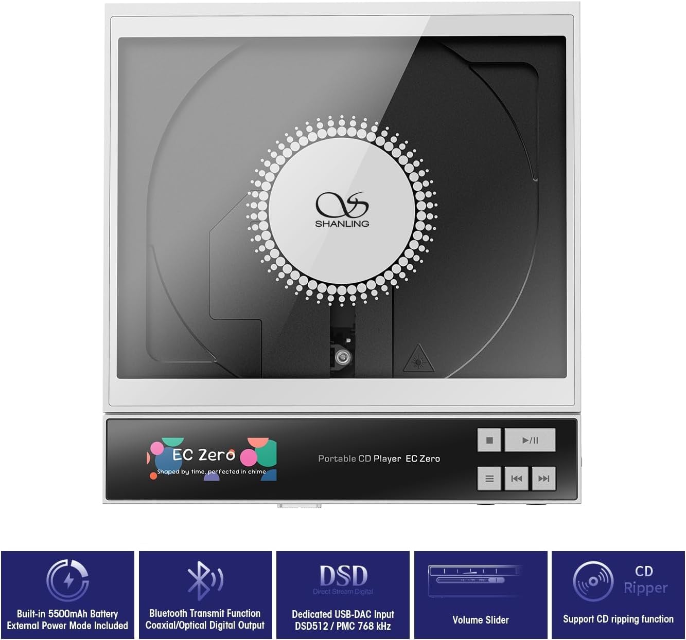 Shanling EC Zero Portable CD Player with AK4493S DAC & Bluetooth