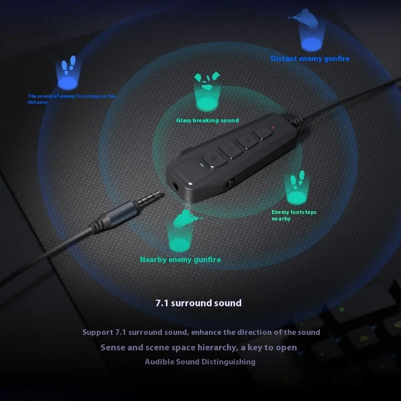 SIMGOT GEW1 USB External Gaming Sound Card