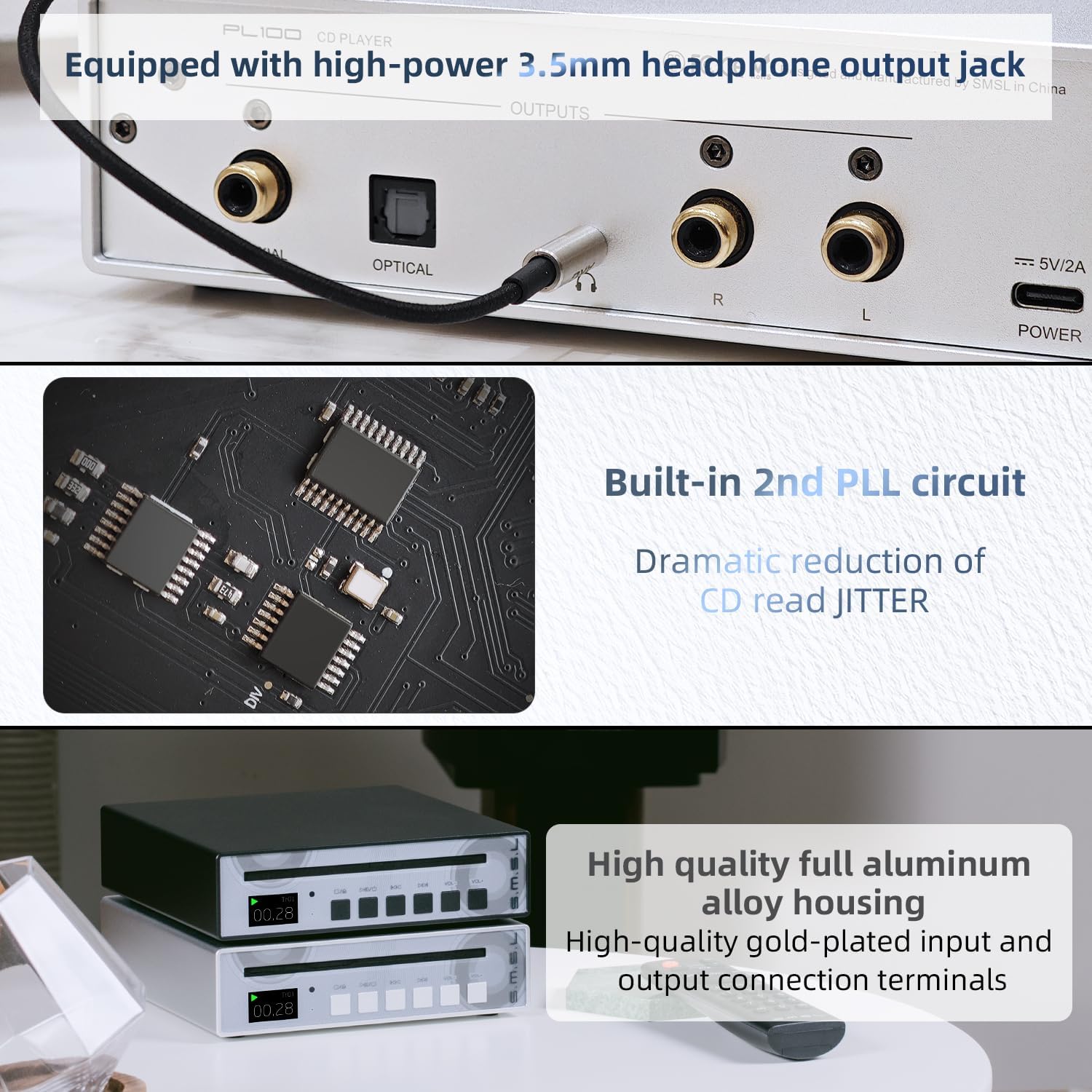 SMSL PL100 CD Player - The Audio Store